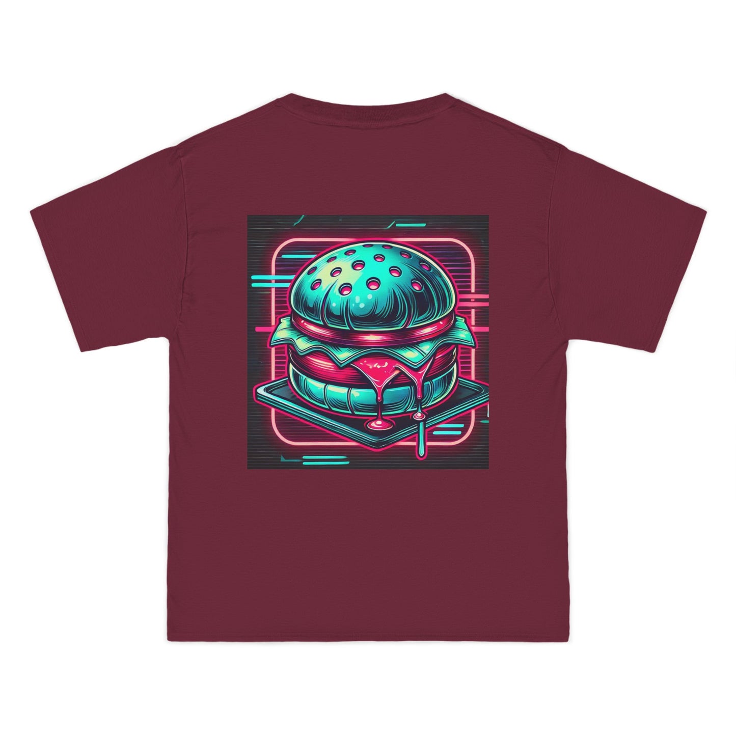Neon-Lit
Burger: Cyberpunk Retro-futuristic