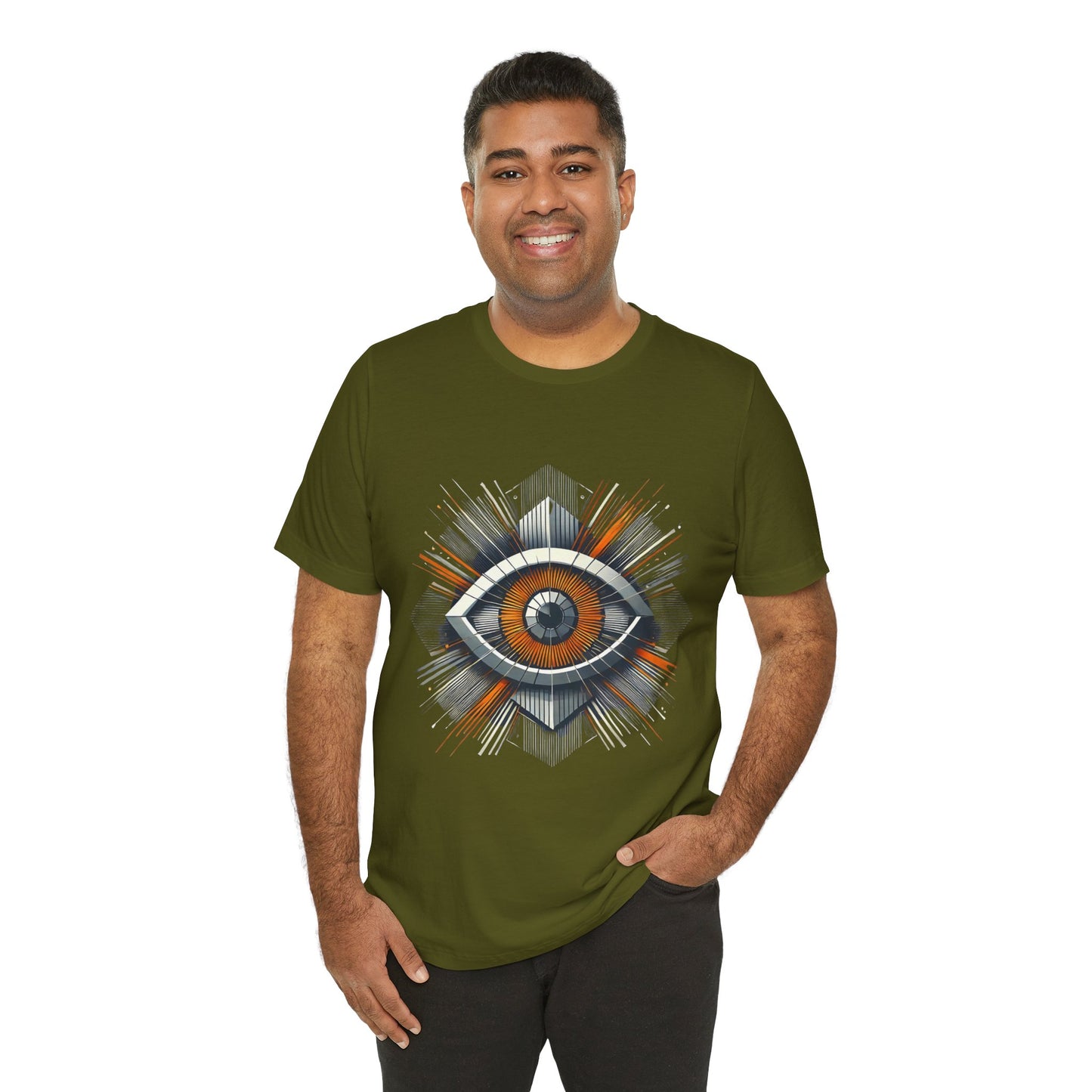 Futuristic Eye: Minimalist Geometric