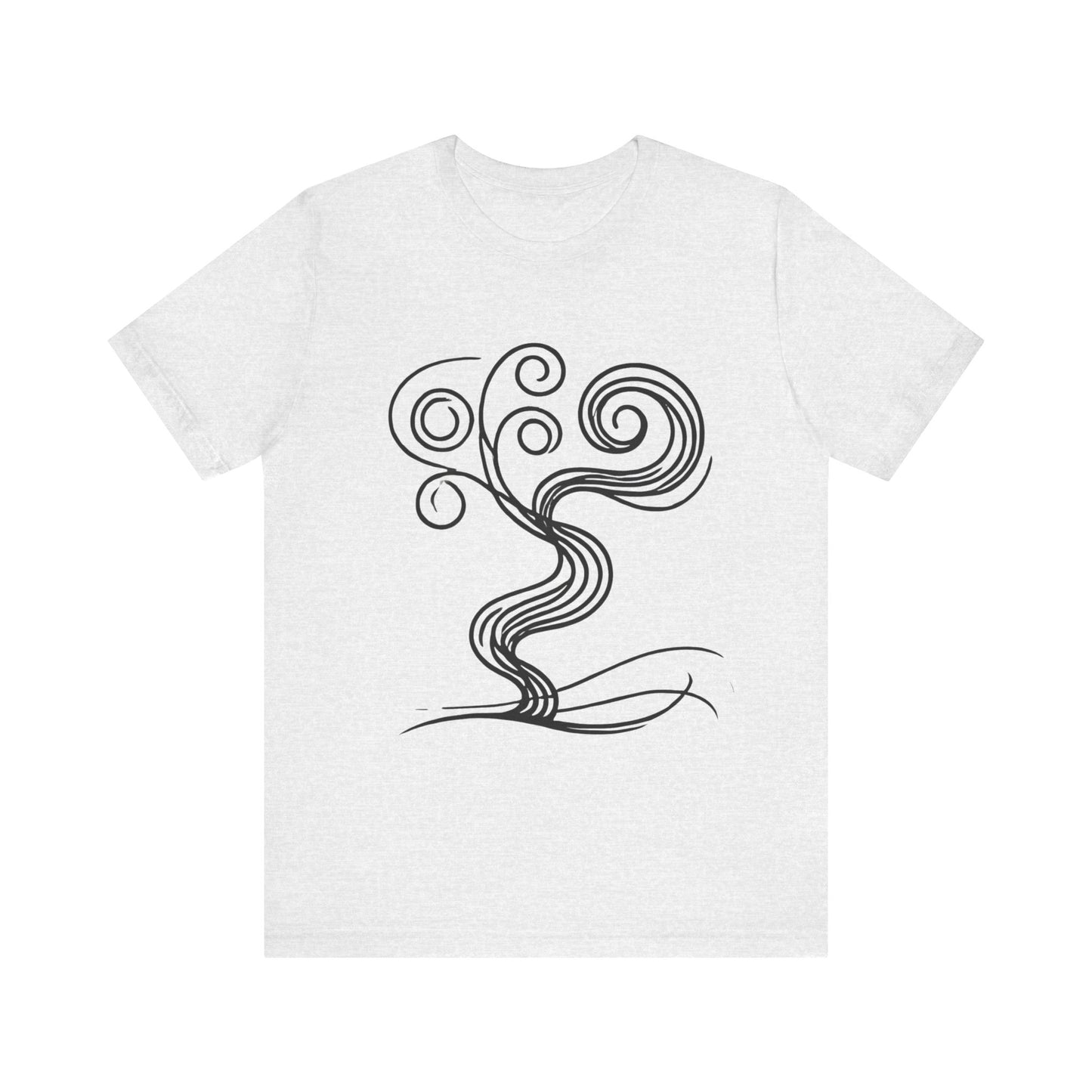 Twisted
Tree: Minimalist Line Art