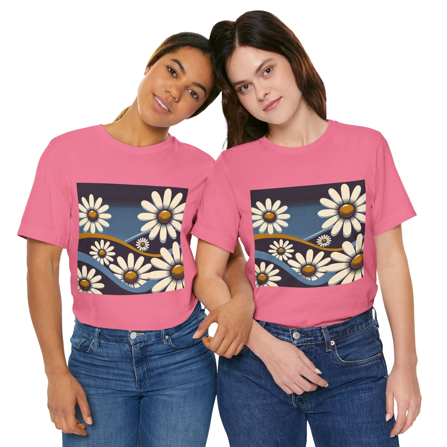 Daisy Landscape: Retro Pop-Art