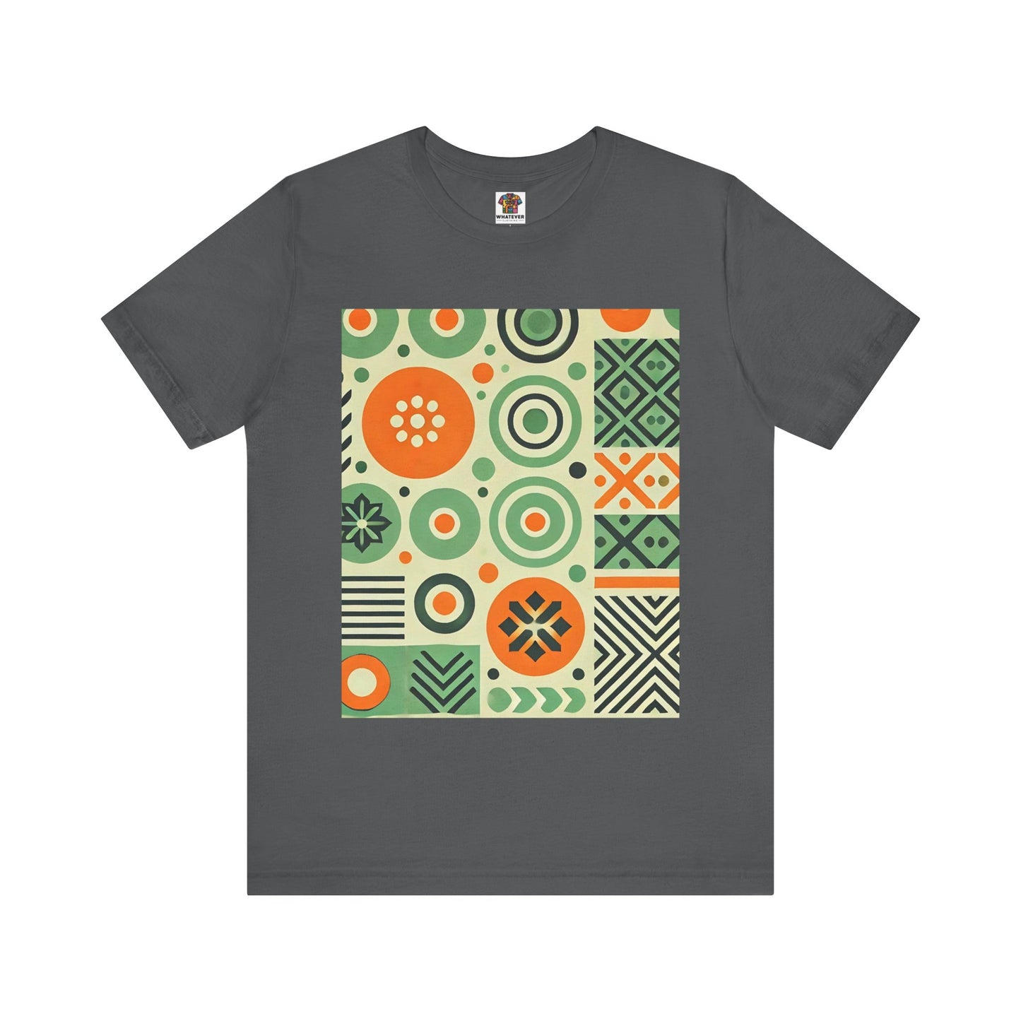 Geometric Shapes: Floral Orange Vibe