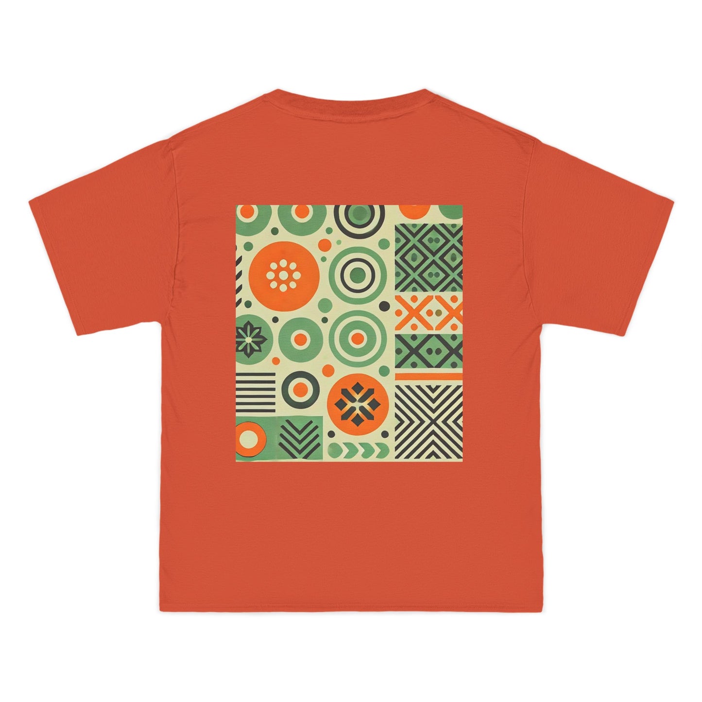 Geometric
Shapes: Floral Orange Vibe