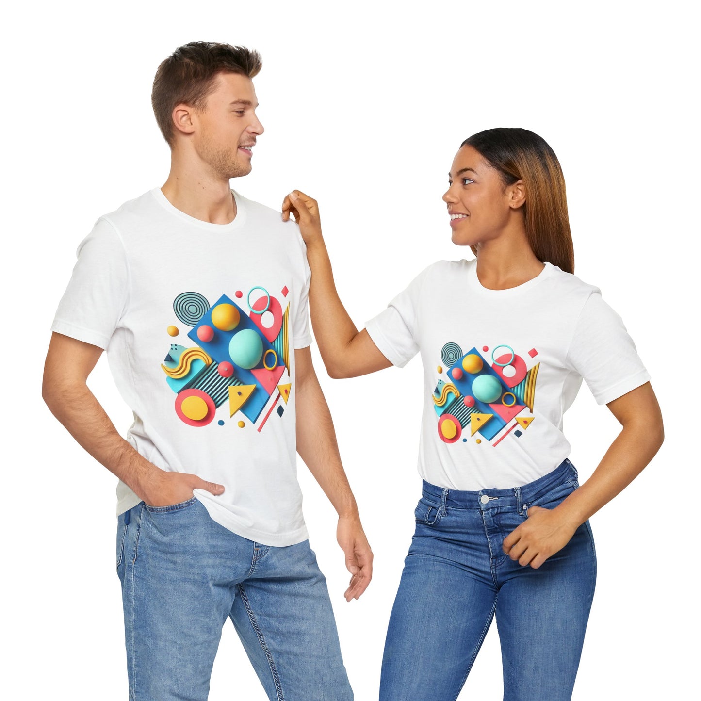 Abstract Geometric Shapes Design: Pop Surrealism