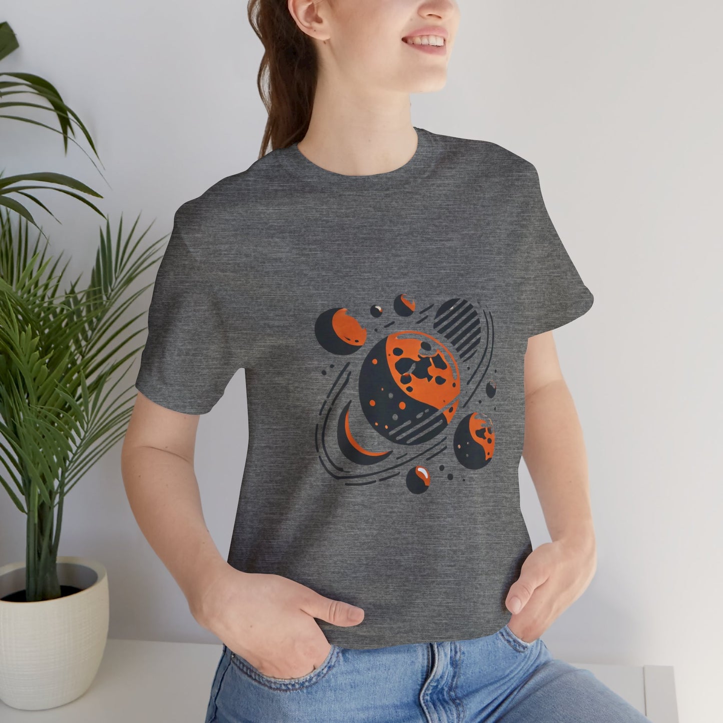 Orbiting Moons: Minimalist Geometric