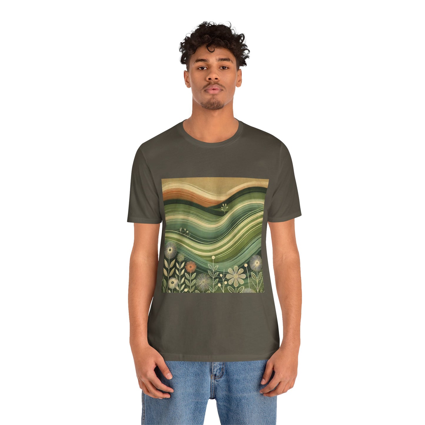 Rolling Hills: Floral Sepia
