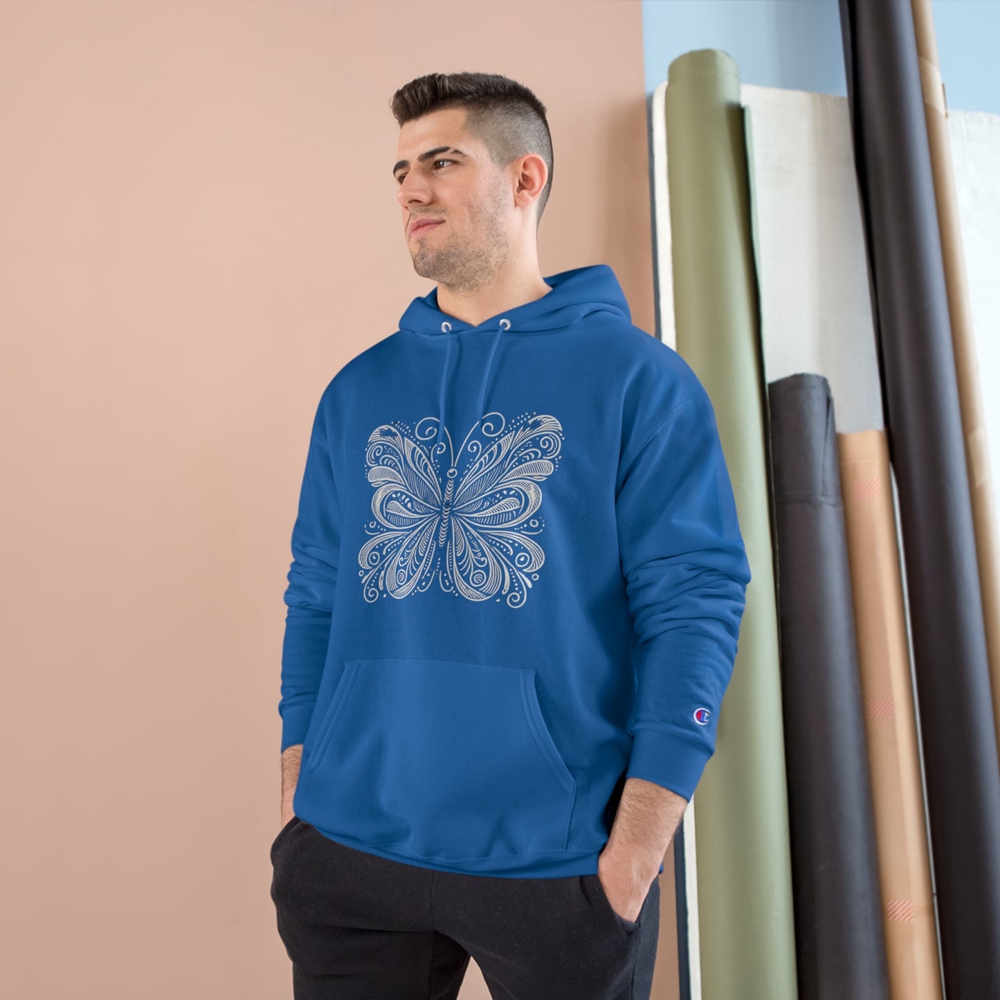 Stylized
Butterfly: Monochromatic Deco