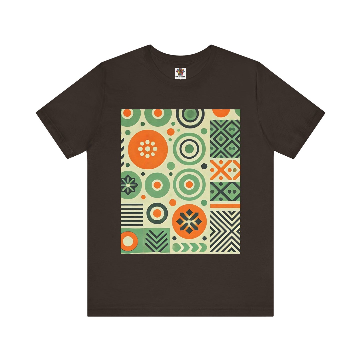 Geometric Shapes: Floral Orange Vibe