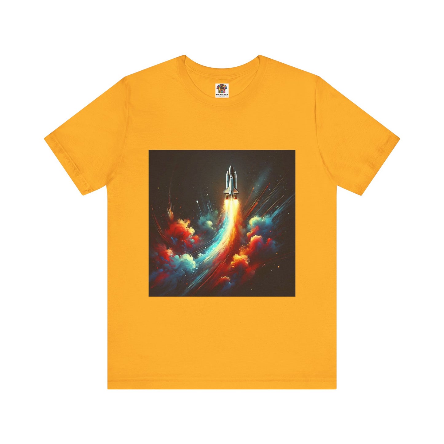Space Rocket Launch: Abstract Splash
