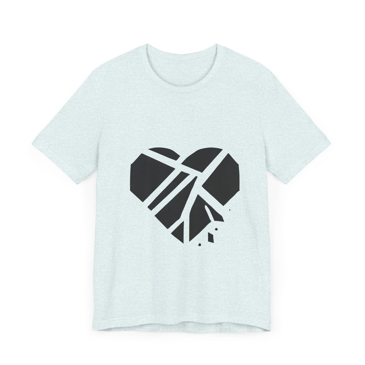 Shattered
Heart: Minimalist Line Art
