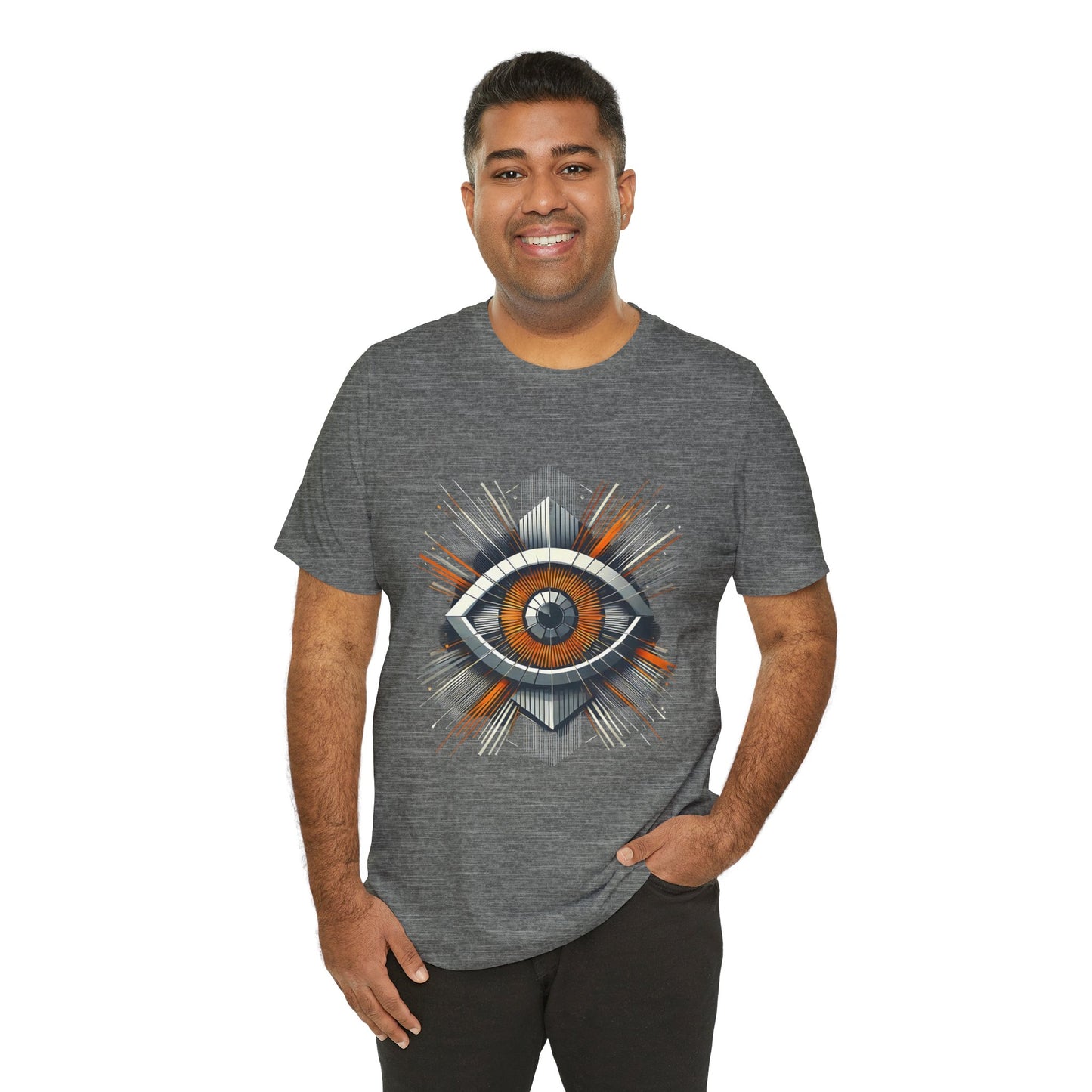 Futuristic Eye: Minimalist Geometric