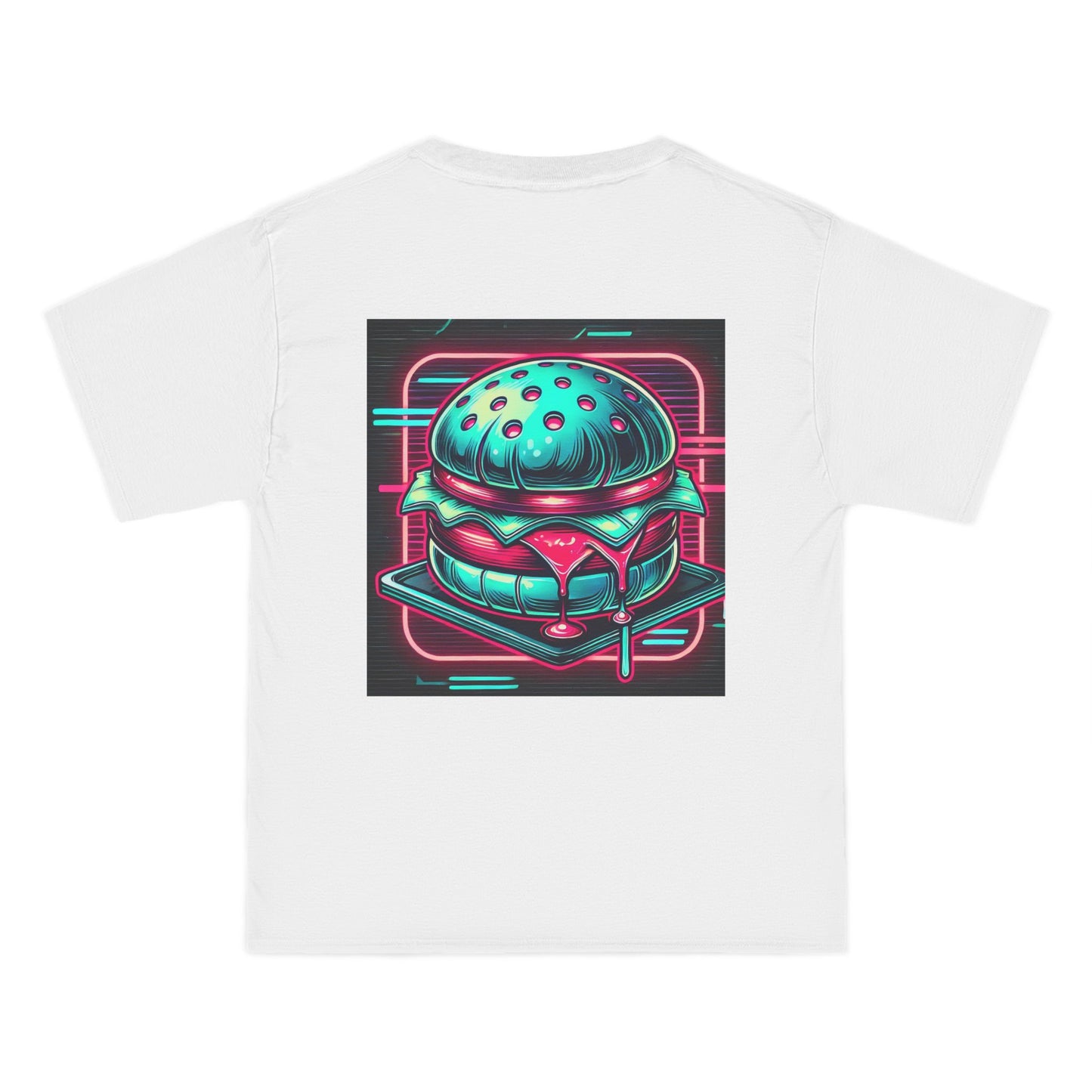 Neon-Lit
Burger: Cyberpunk Retro-futuristic