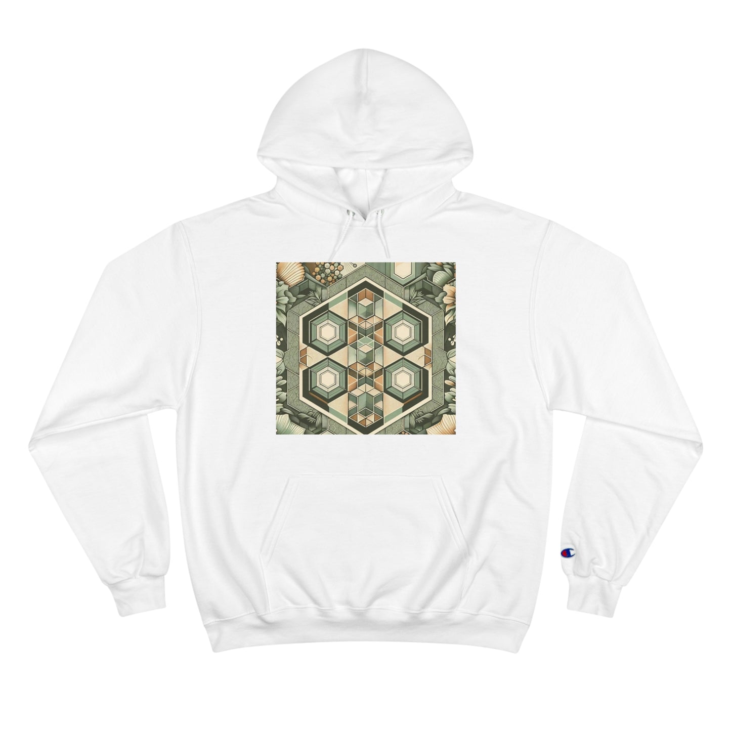 Hexagonal
Patterns: Floral Sepia