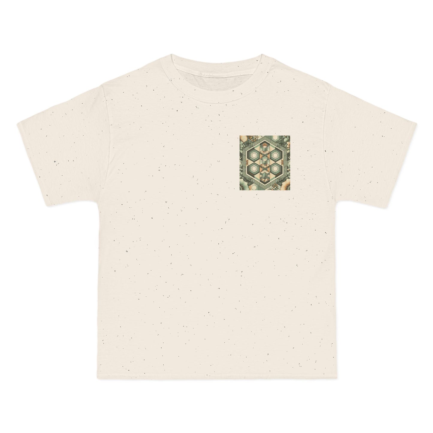 Hexagonal
Patterns: Floral Sepia
