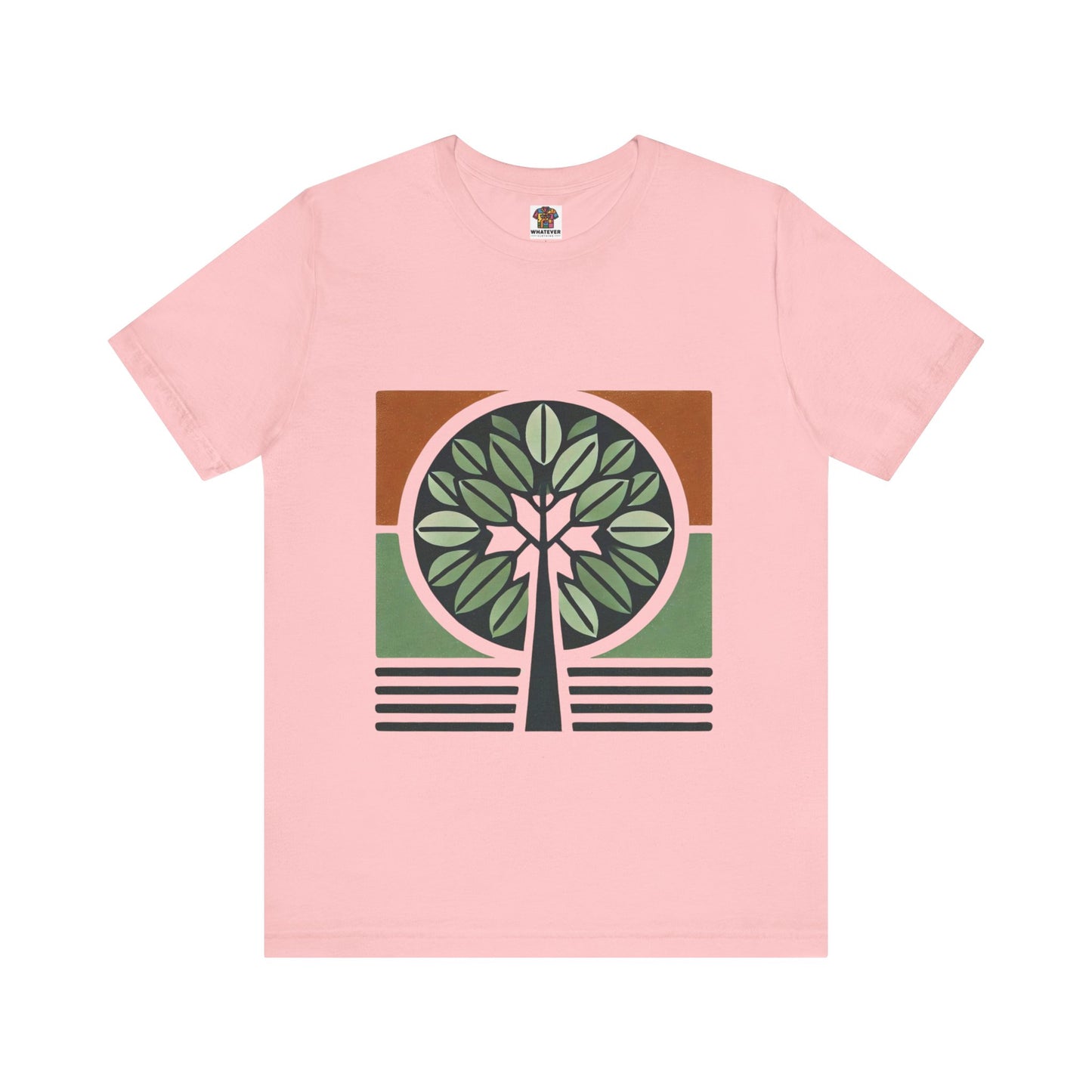Geometric Tree: Floral Orange Vibe