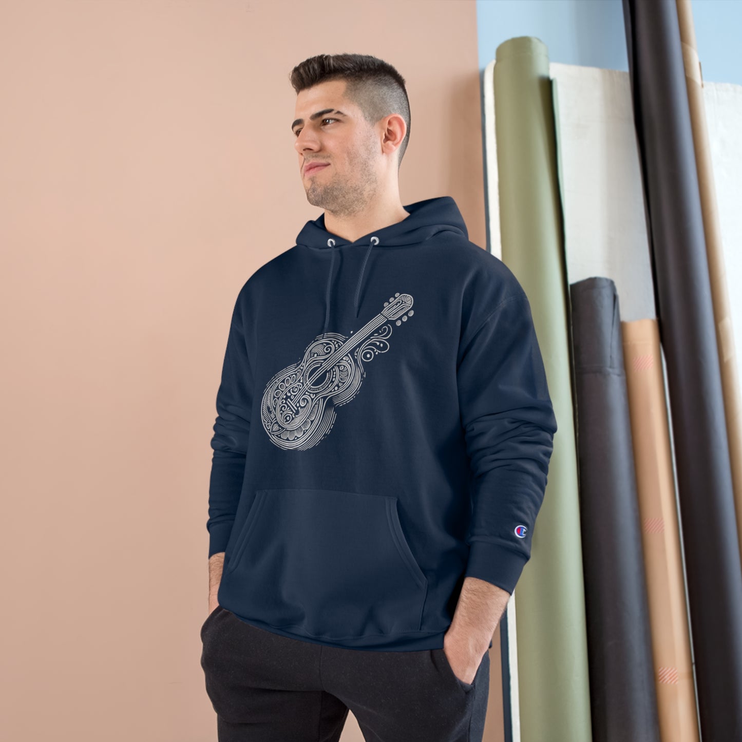 Stylized
Guitar: Monochromatic Deco