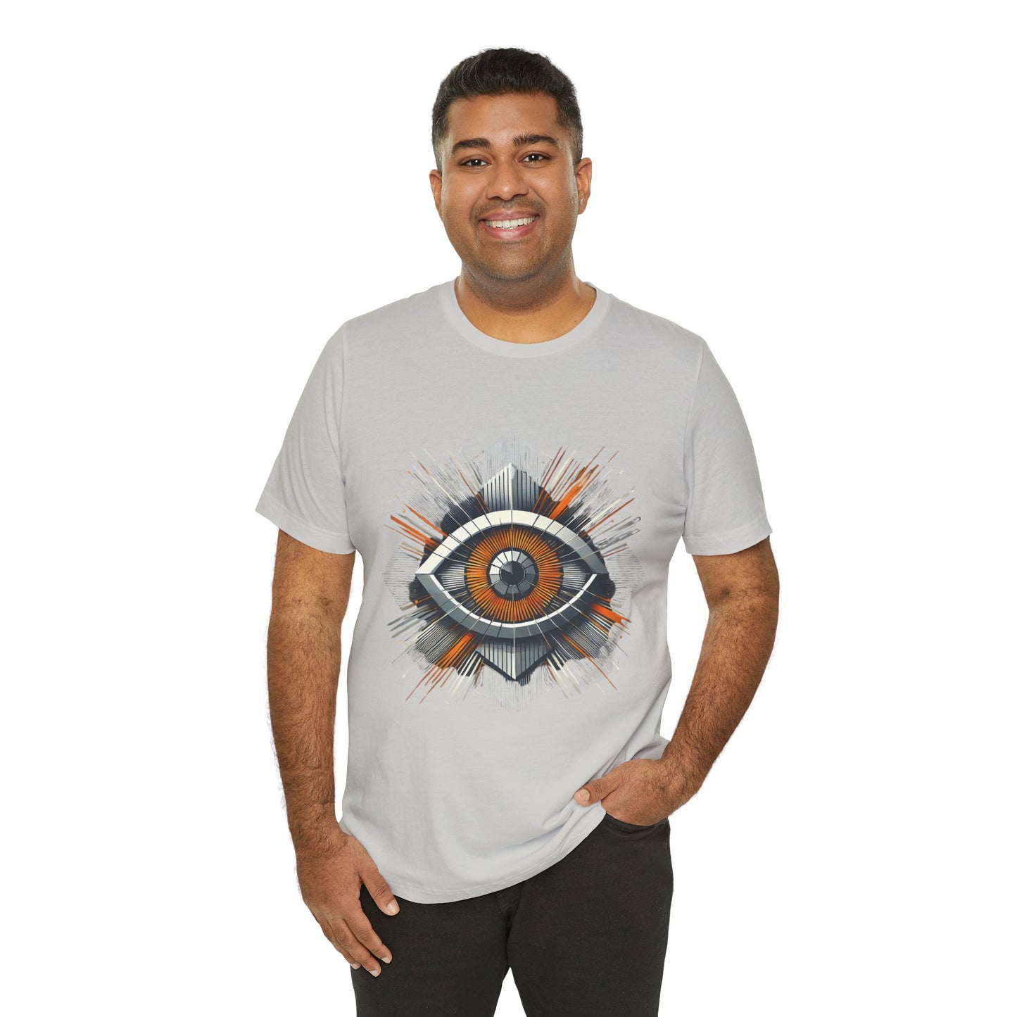 Futuristic Eye: Minimalist Geometric