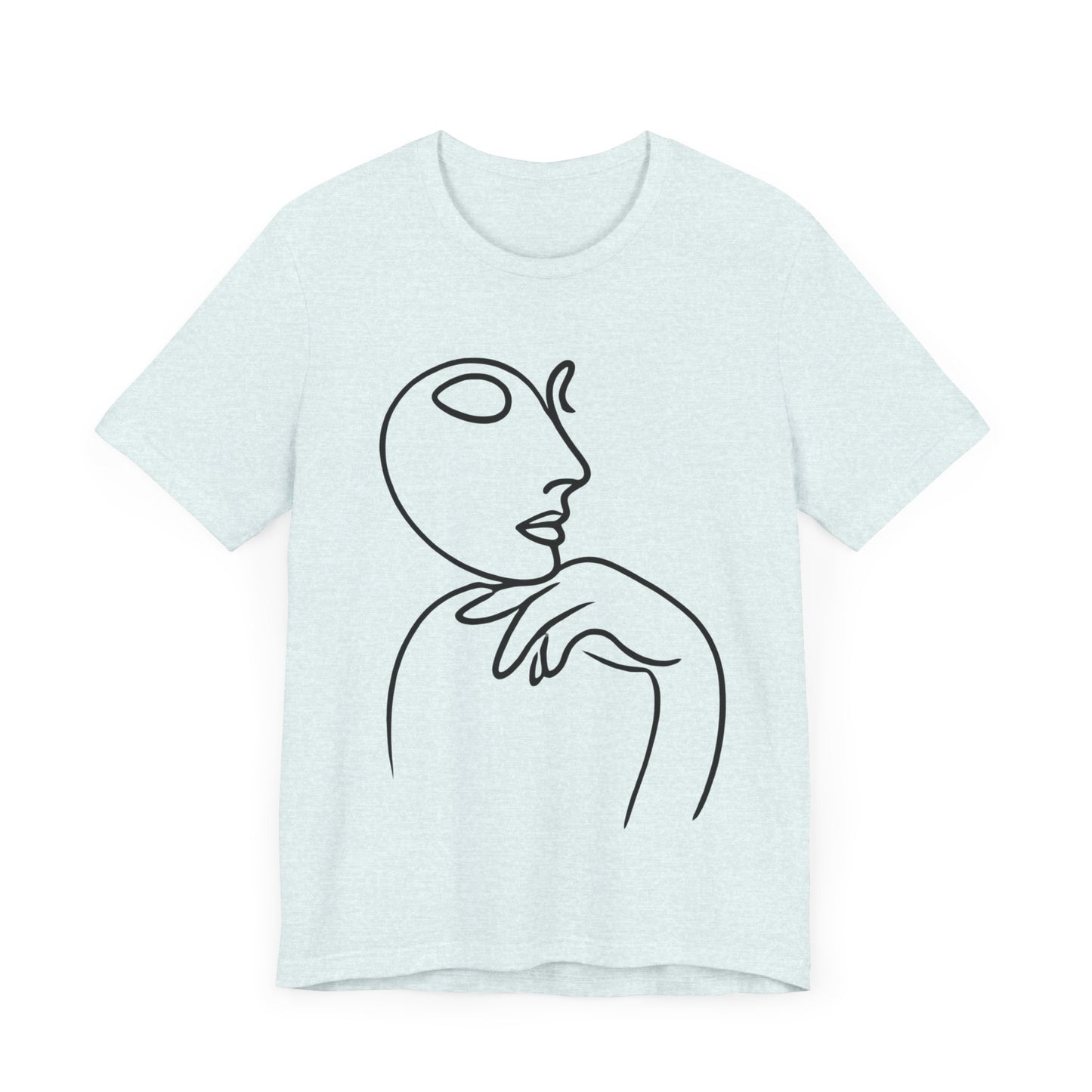 Contemplative
Face: Minimalist Line Art
