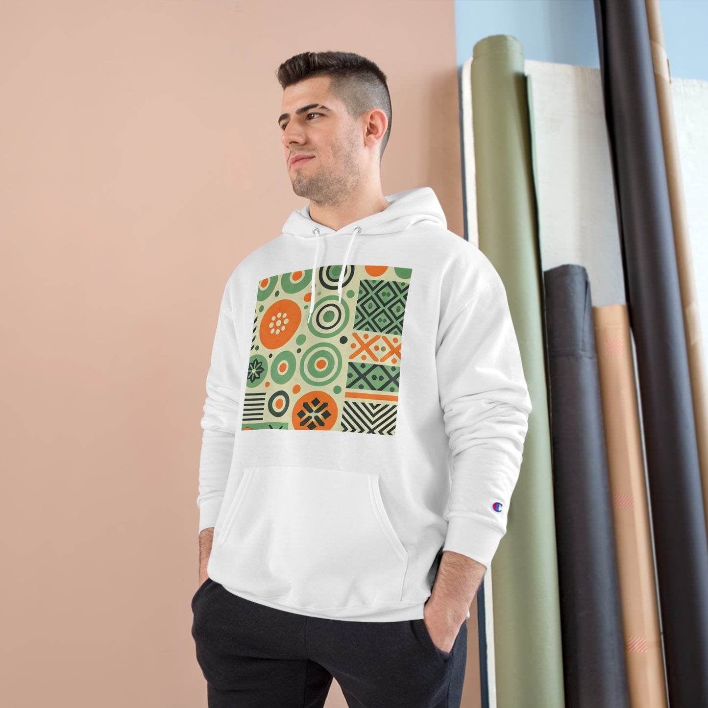 Geometric
Shapes: Floral Orange Vibe
