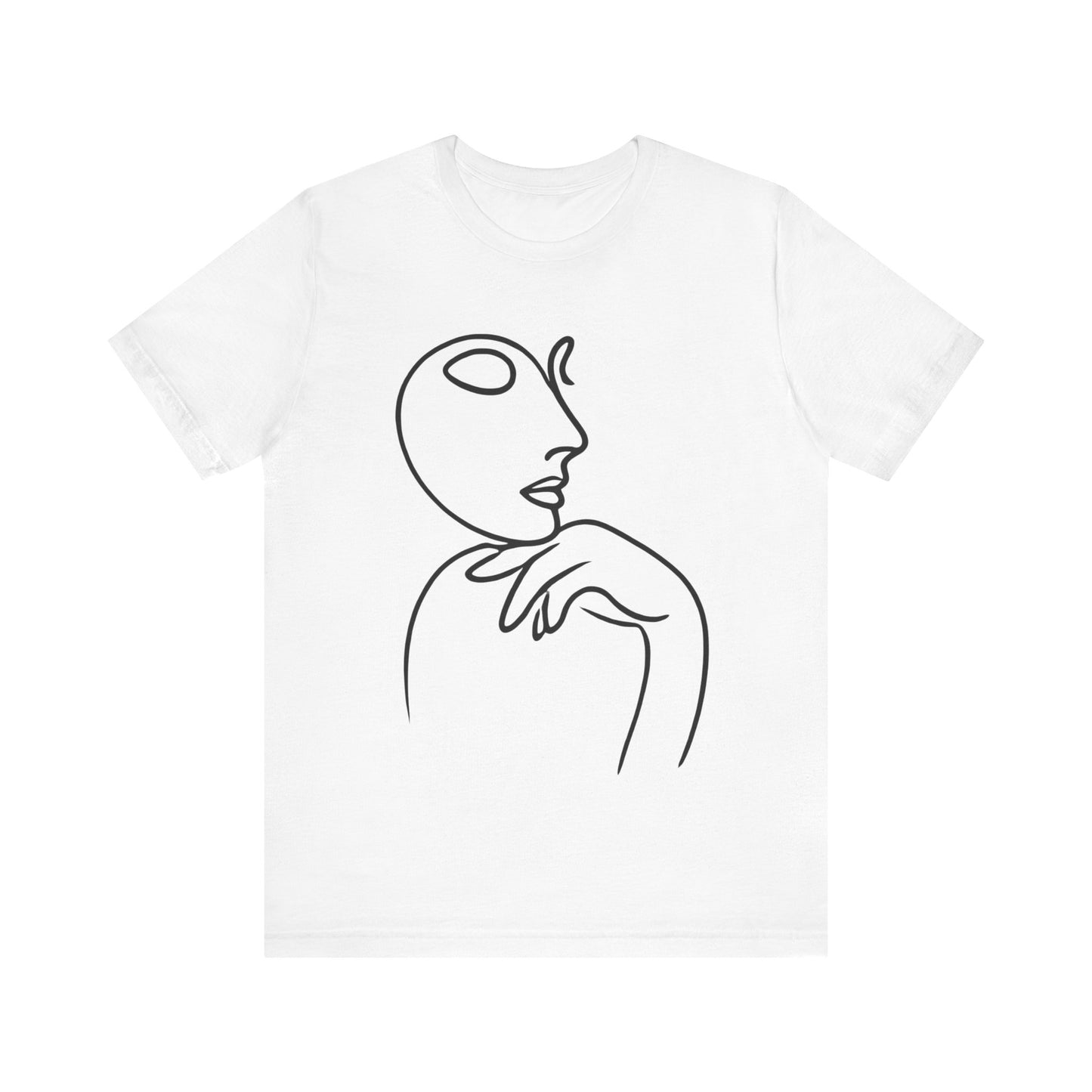 Contemplative
Face: Minimalist Line Art