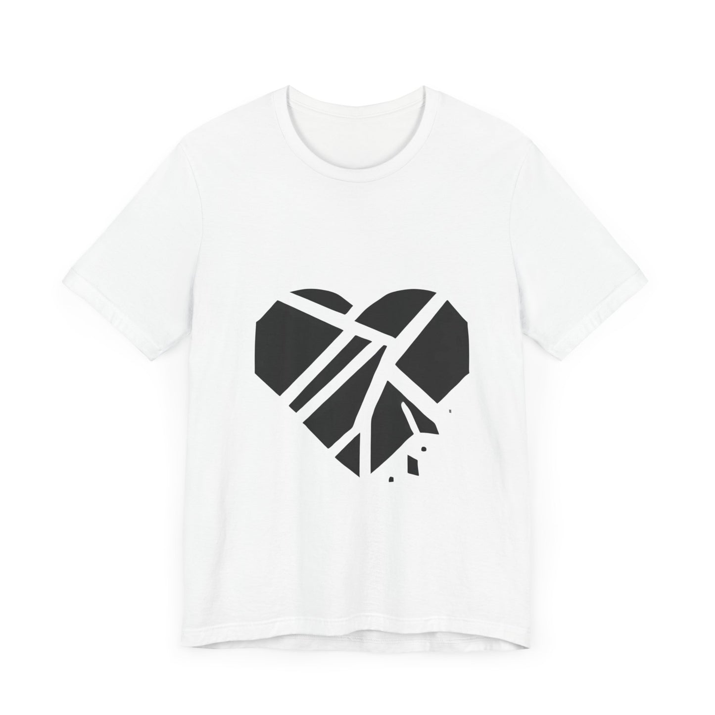 Shattered
Heart: Minimalist Line Art