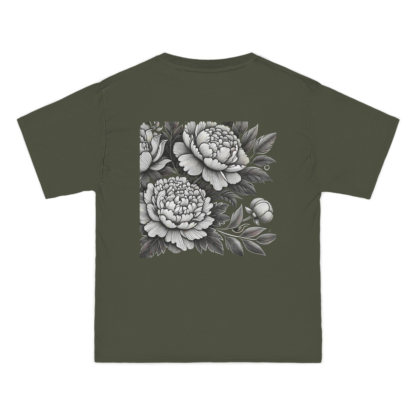 Stylized
Peonies: Monochromatic Deco