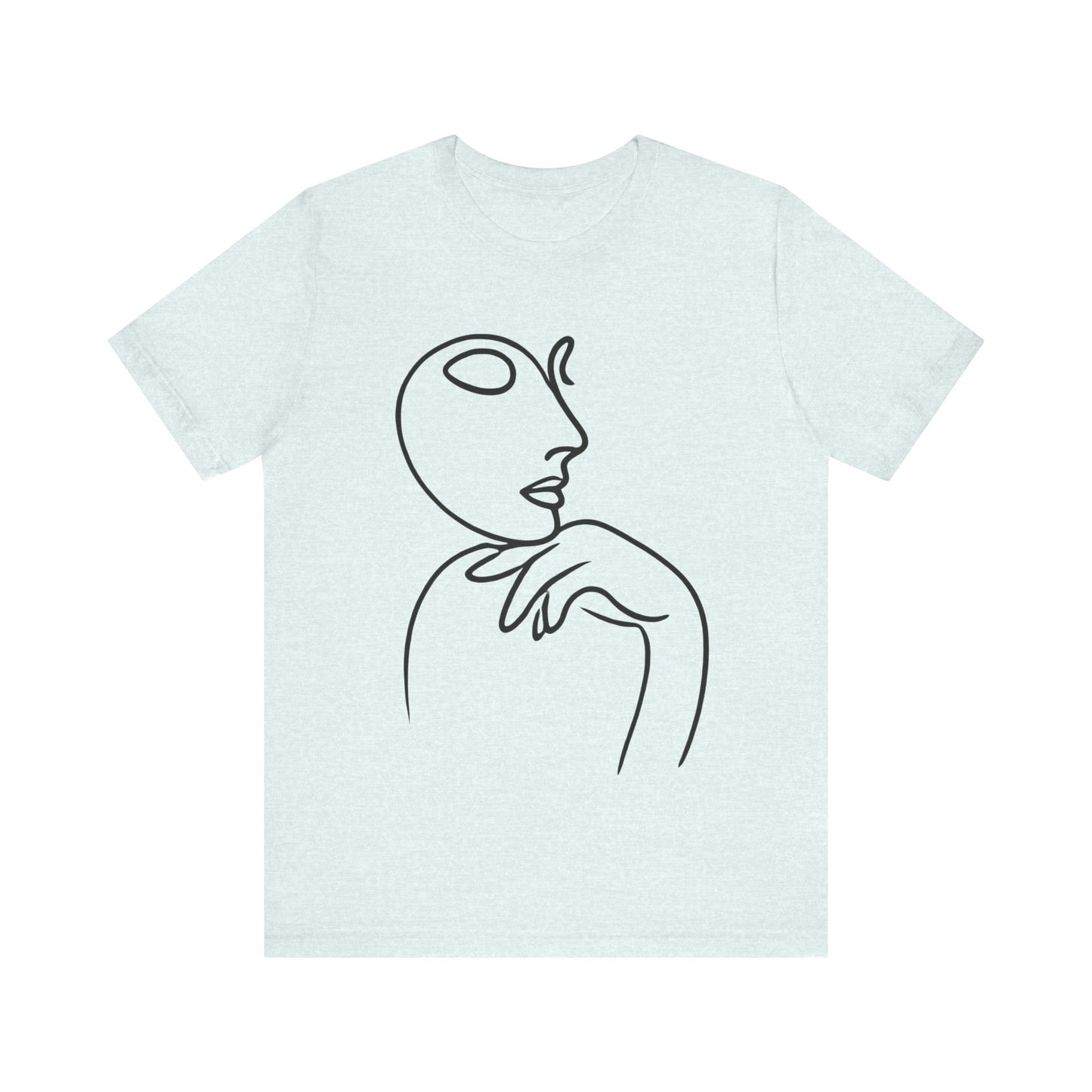 Contemplative
Face: Minimalist Line Art