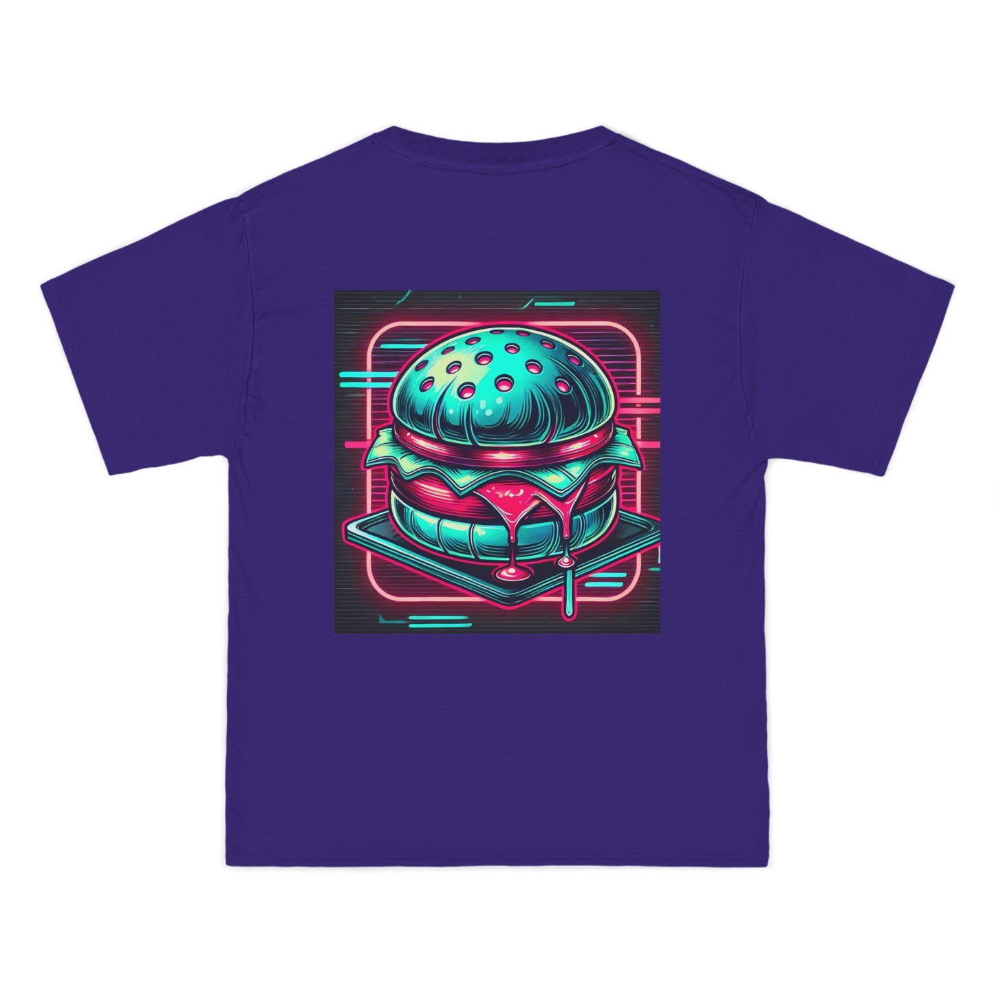 Neon-Lit
Burger: Cyberpunk Retro-futuristic