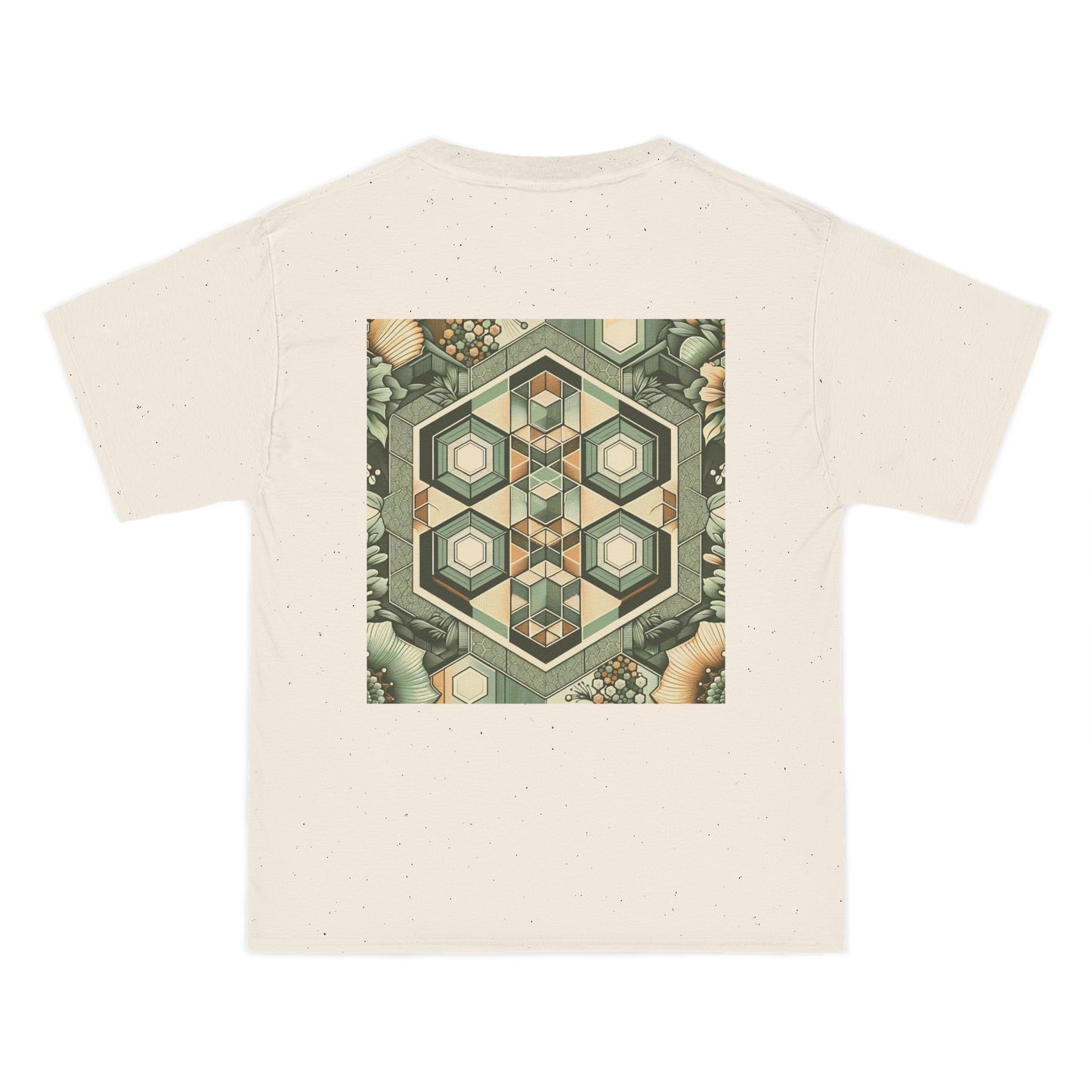 Hexagonal
Patterns: Floral Sepia