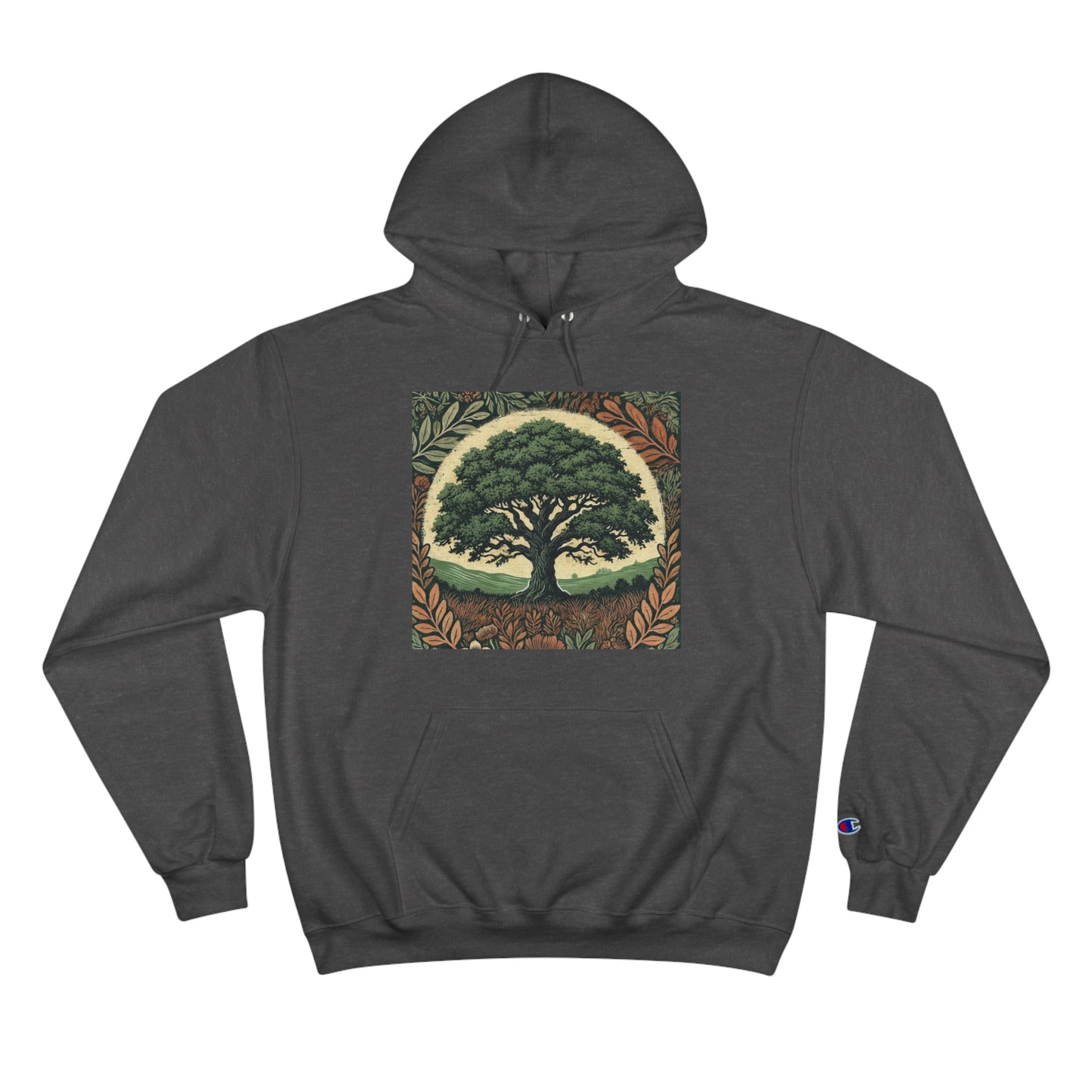 Oak Tree: Floral Sepia