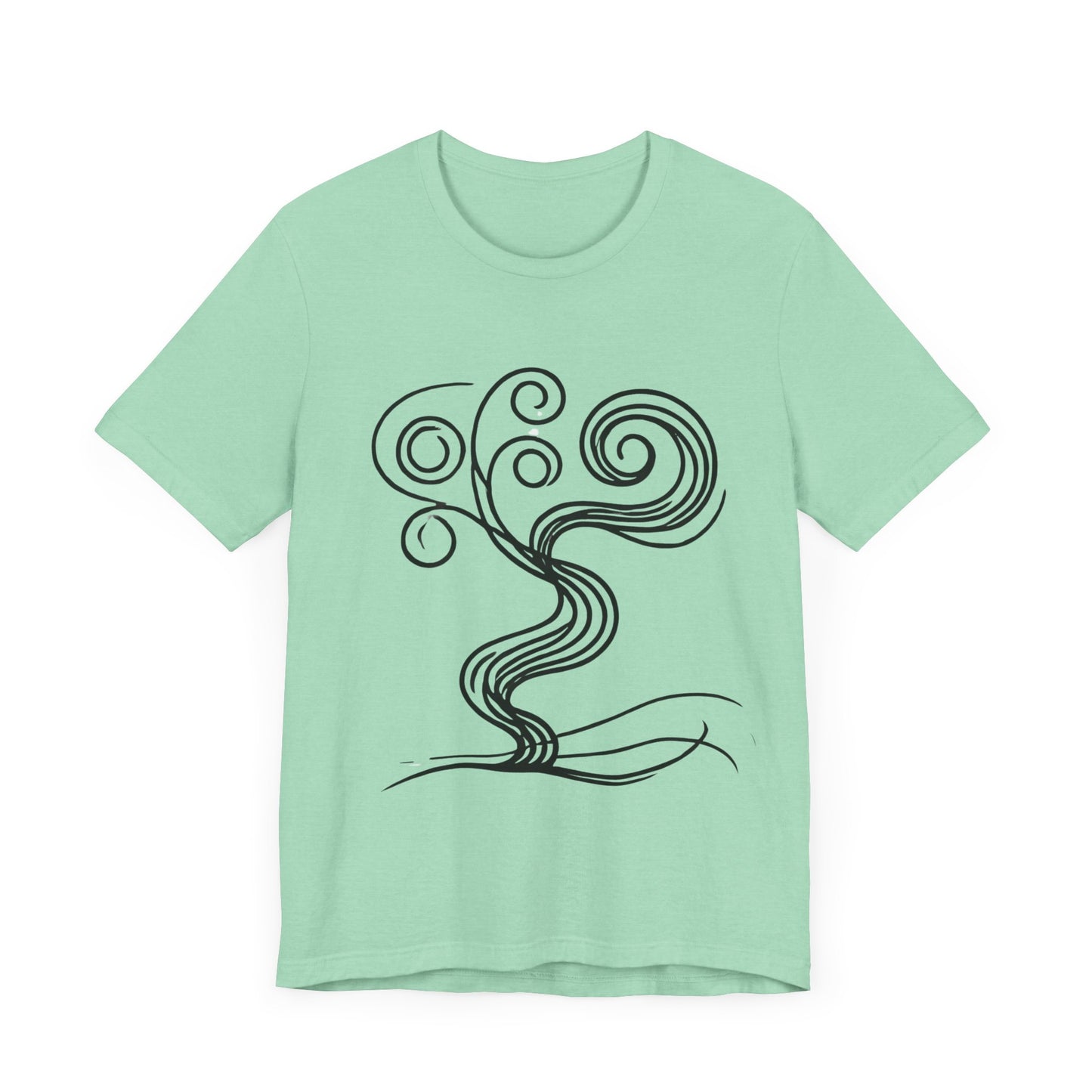 Twisted
Tree: Minimalist Line Art