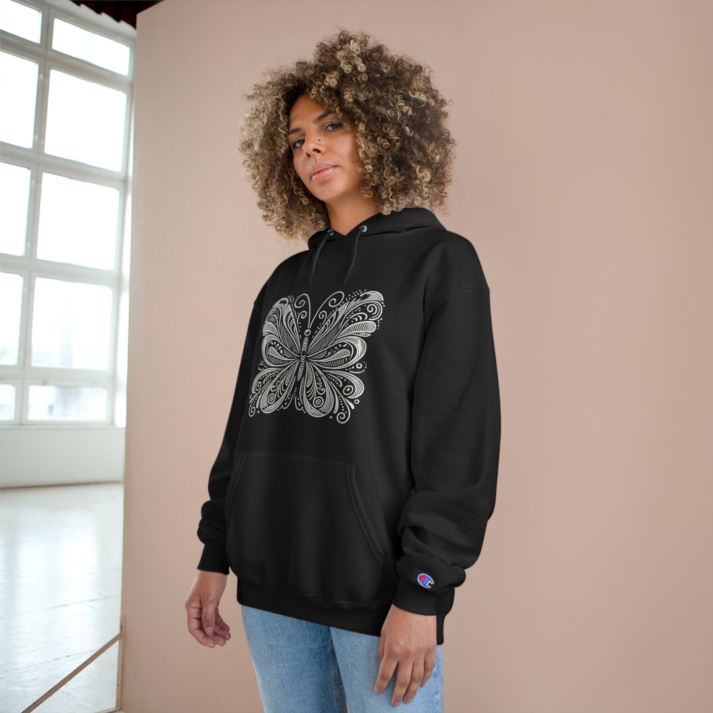 Stylized
Butterfly: Monochromatic Deco