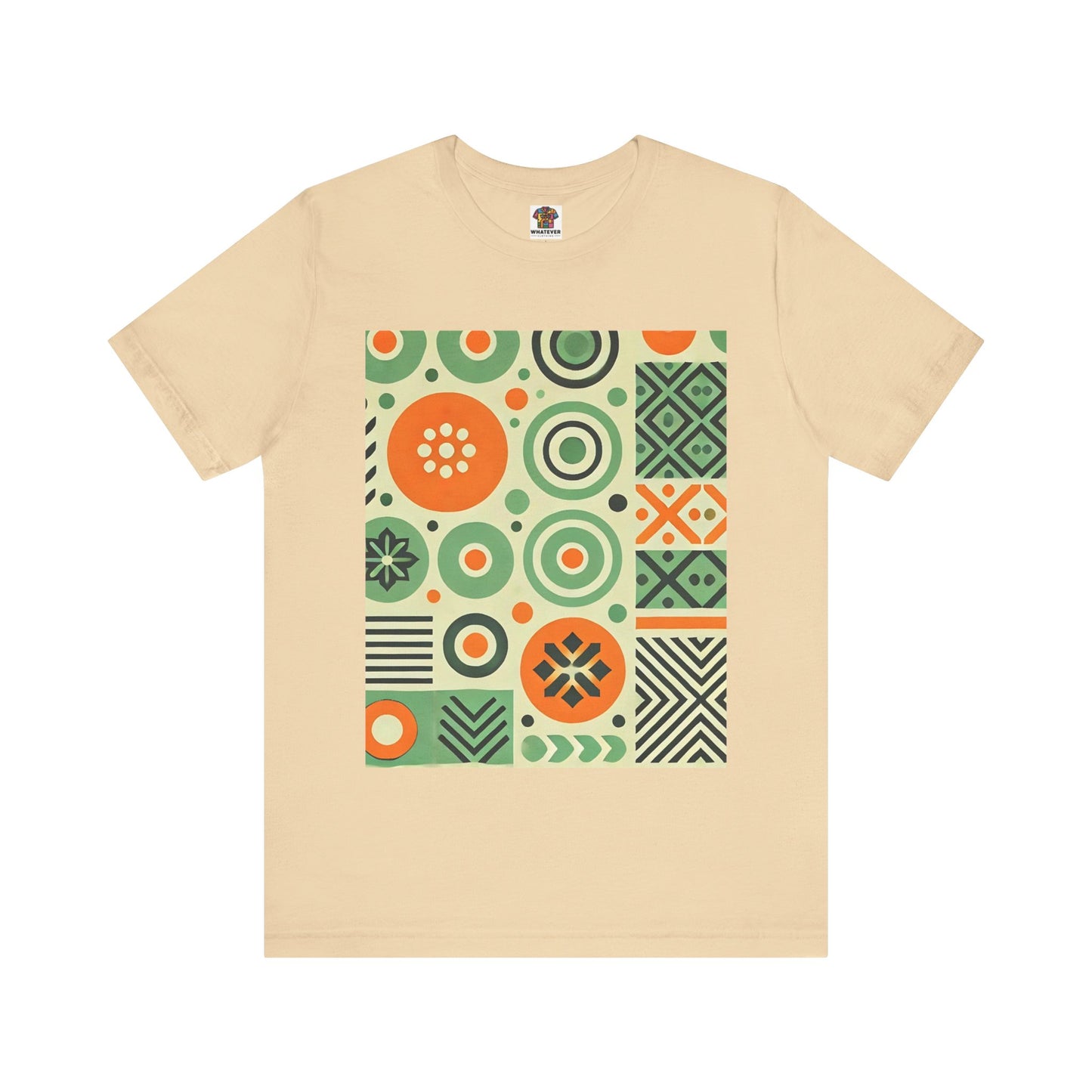 Geometric Shapes: Floral Orange Vibe