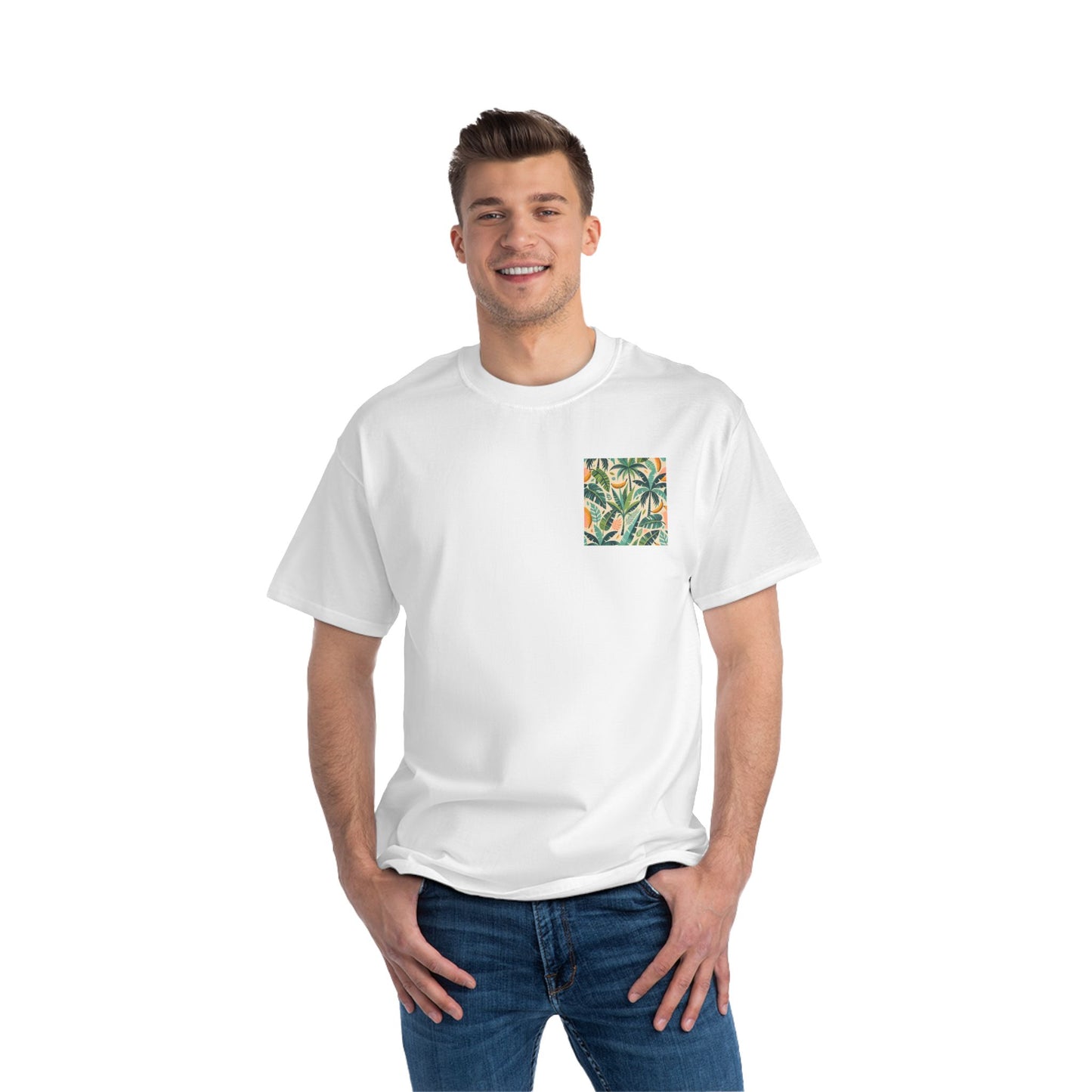 Palm
Trees and Leaves: Playful Summer