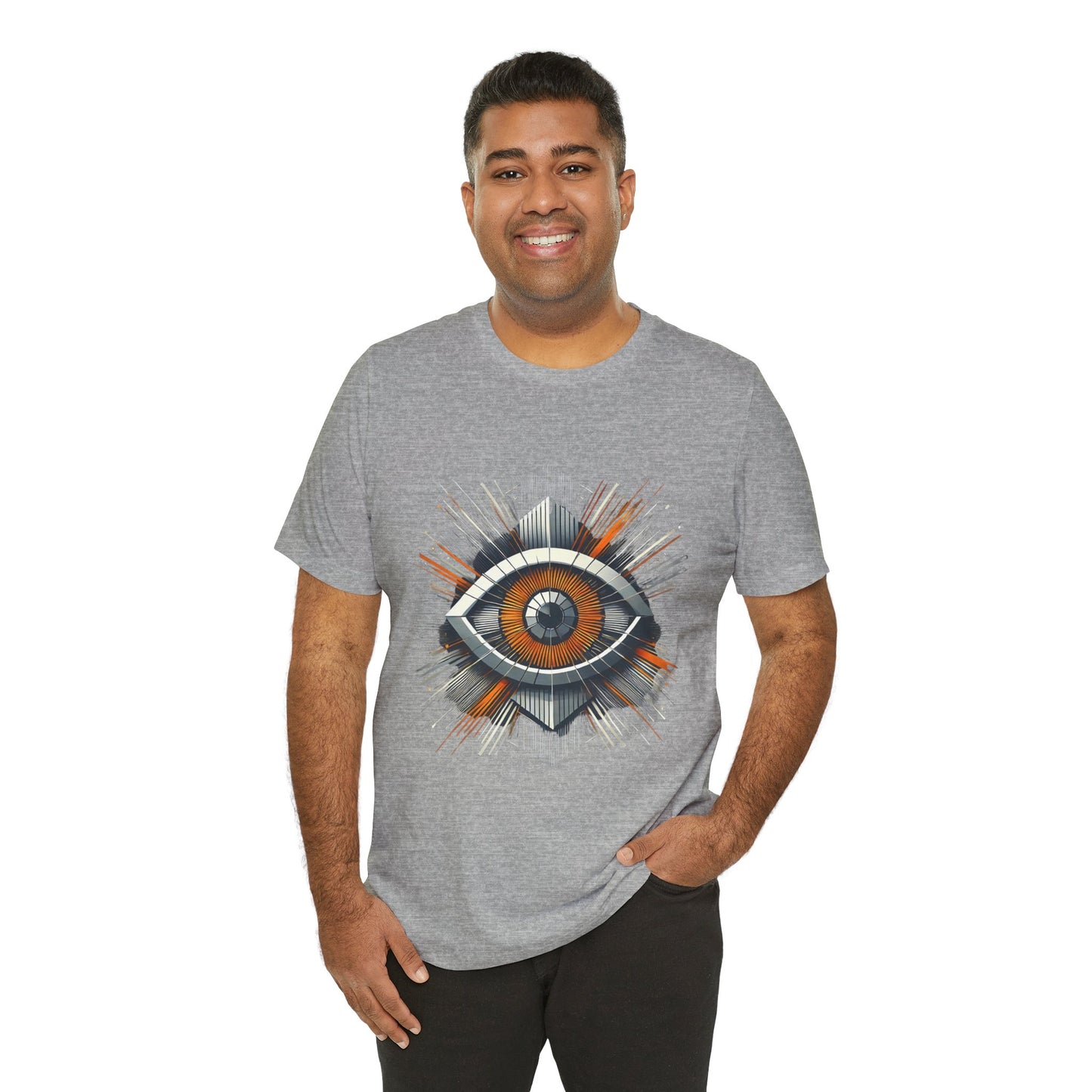 Futuristic Eye: Minimalist Geometric