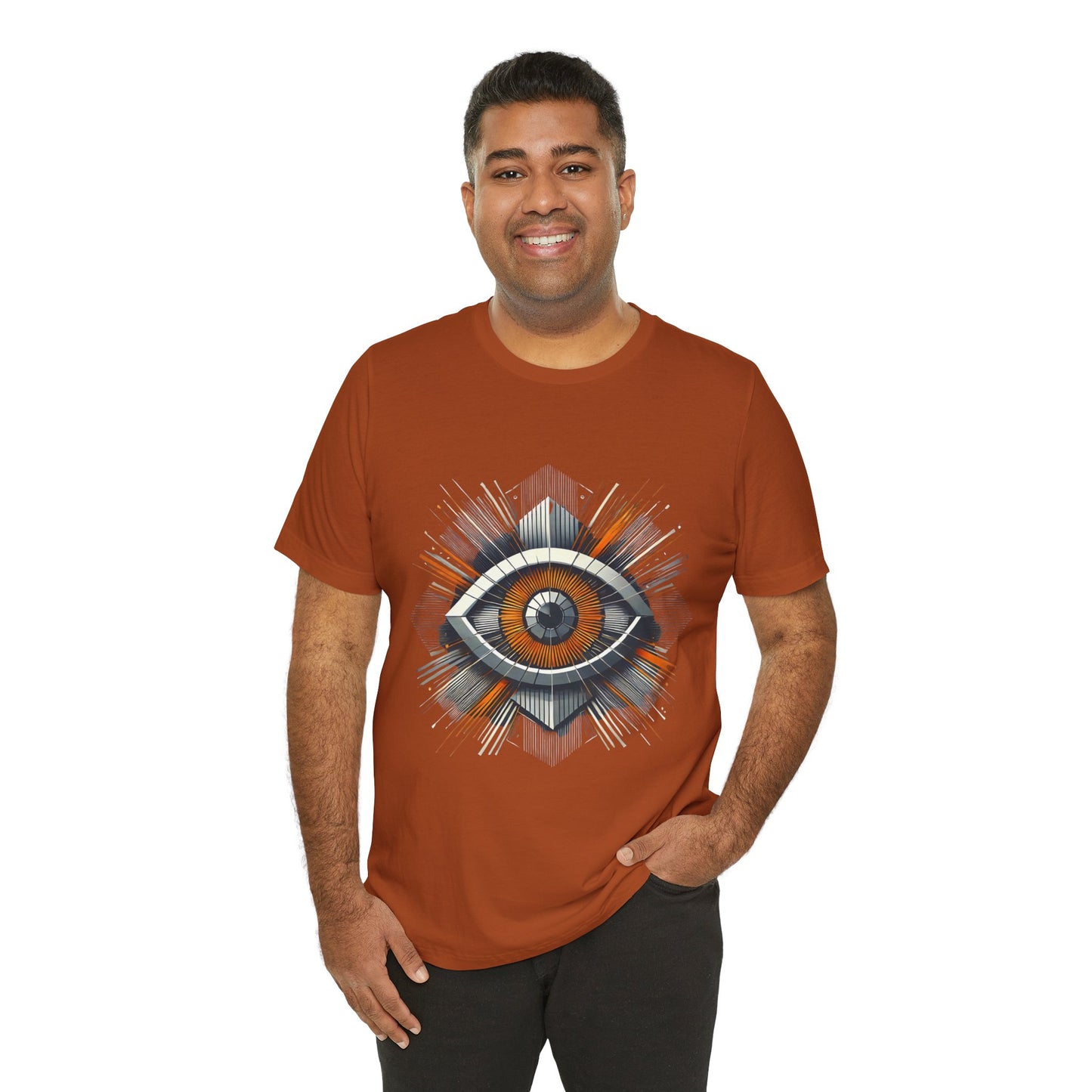 Futuristic Eye: Minimalist Geometric