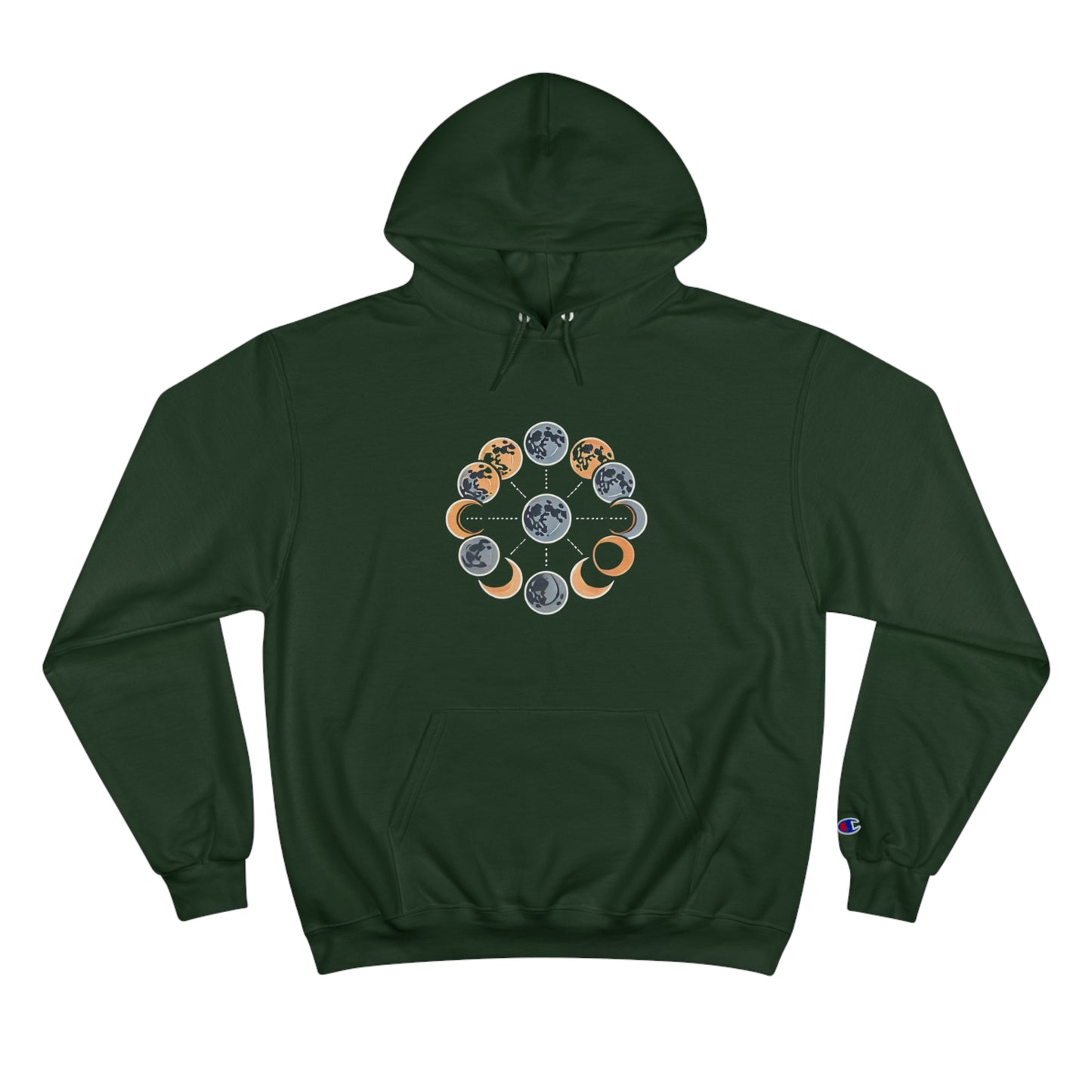 Lunar
Phases: Minimalist Geometric