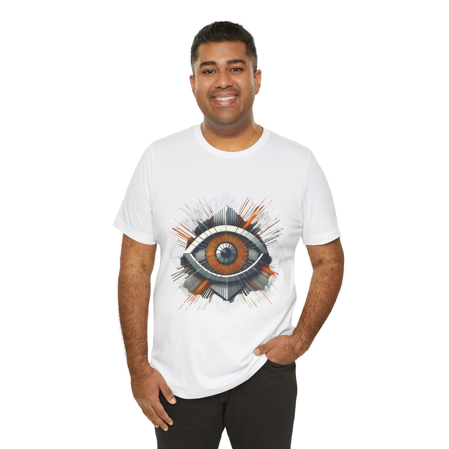 Futuristic Eye: Minimalist Geometric