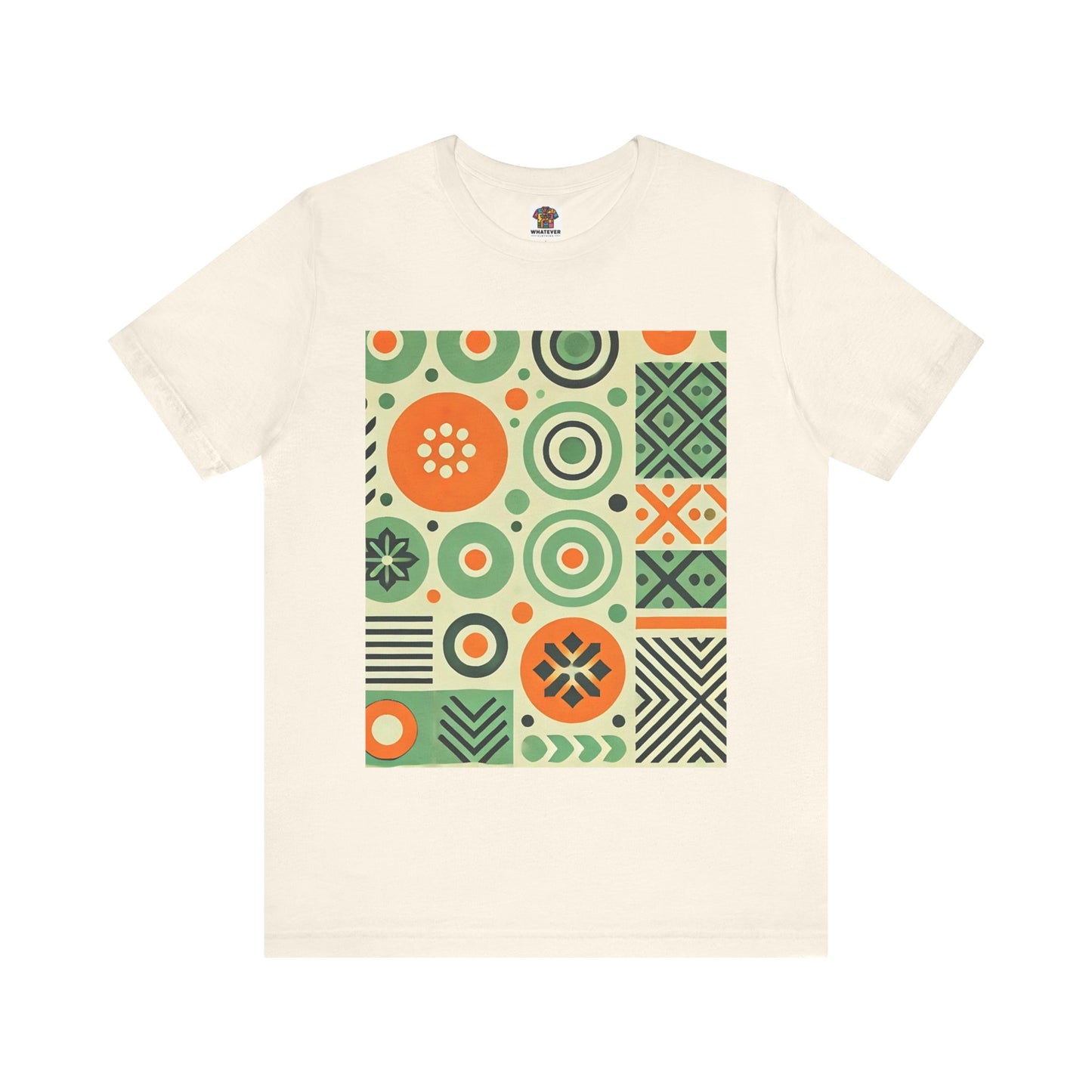 Geometric Shapes: Floral Orange Vibe