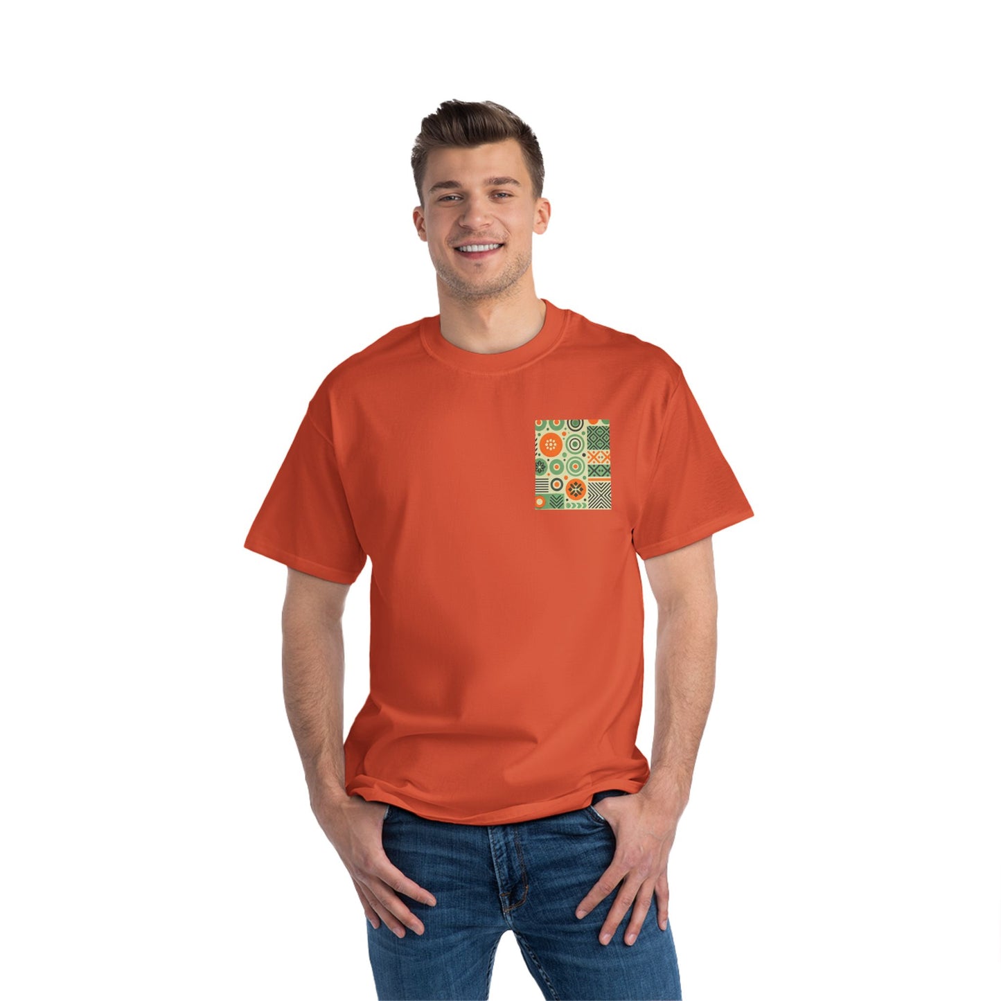 Geometric
Shapes: Floral Orange Vibe