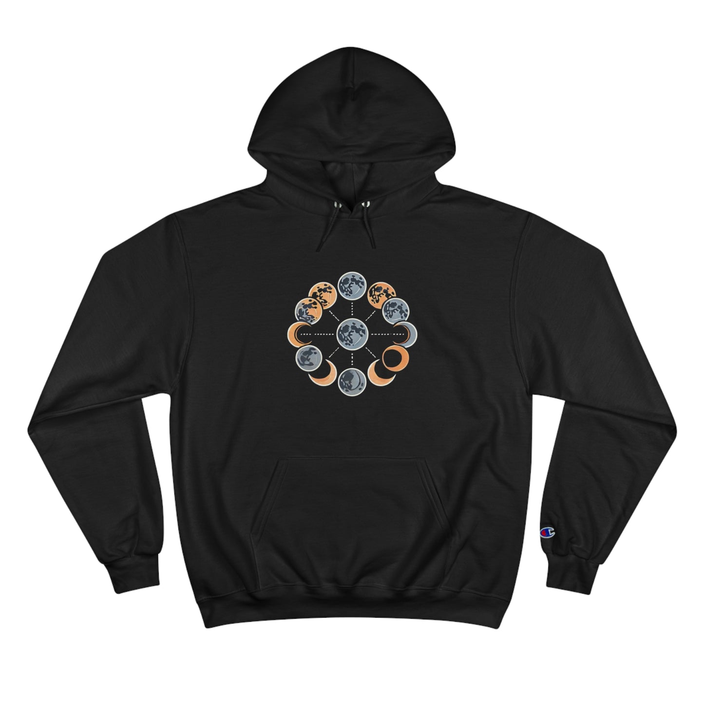 Lunar
Phases: Minimalist Geometric