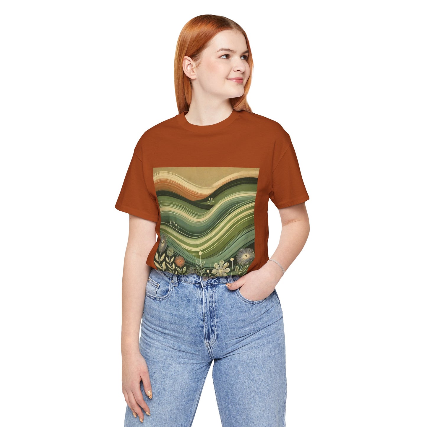 Rolling Hills: Floral Sepia