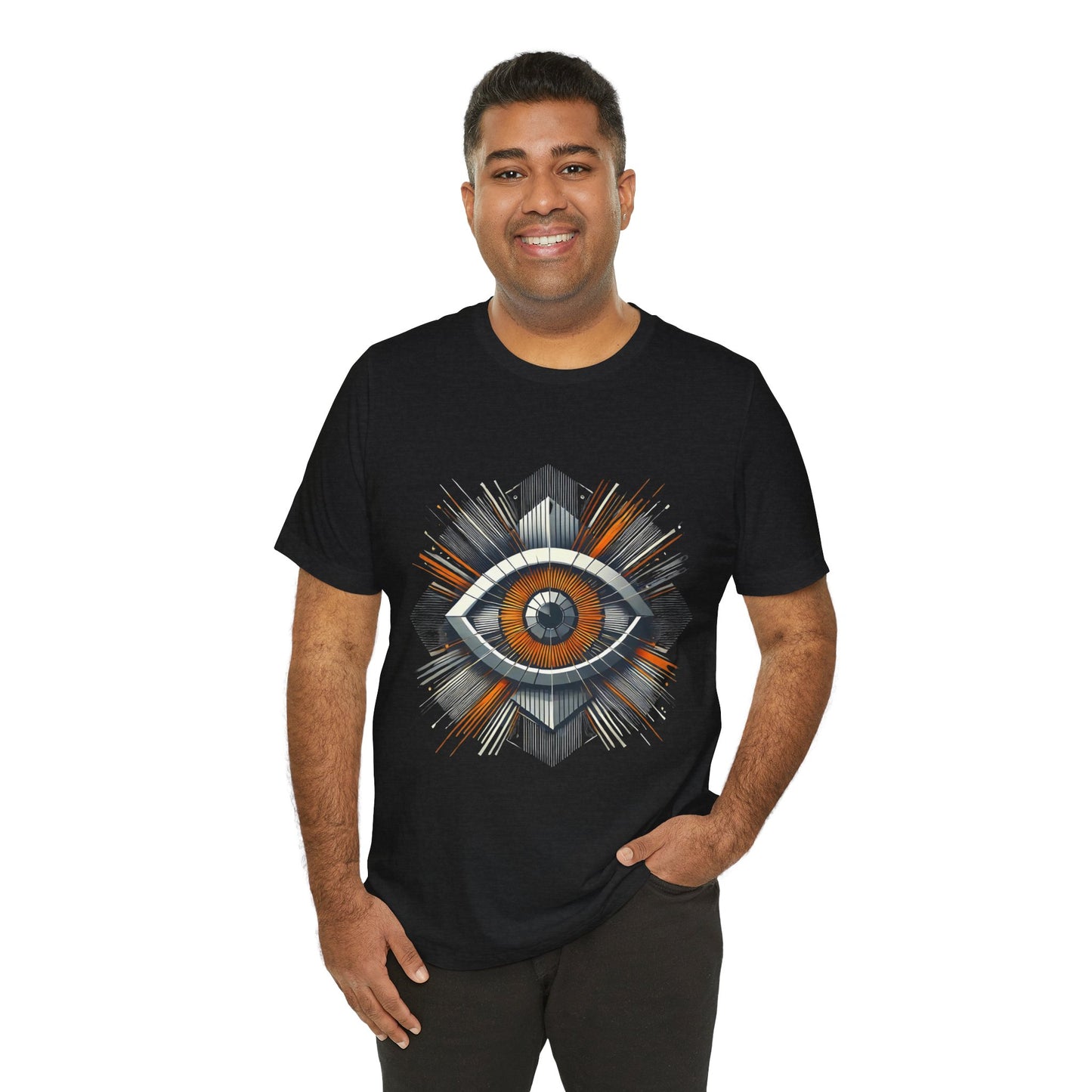 Futuristic Eye: Minimalist Geometric