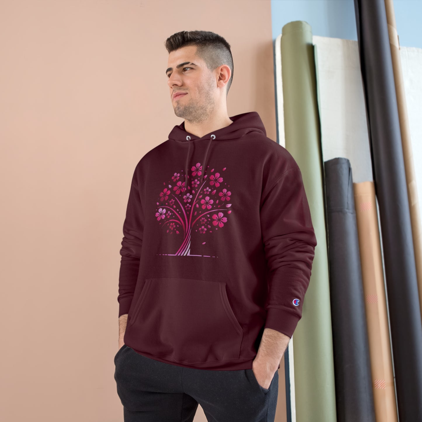 Isolated
Stylized Tree: Floral Noir