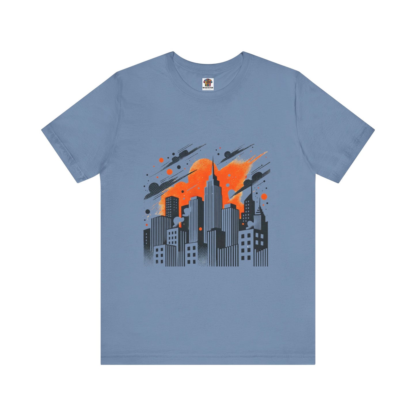 Neon Skyline: Pop Art Minimalistic