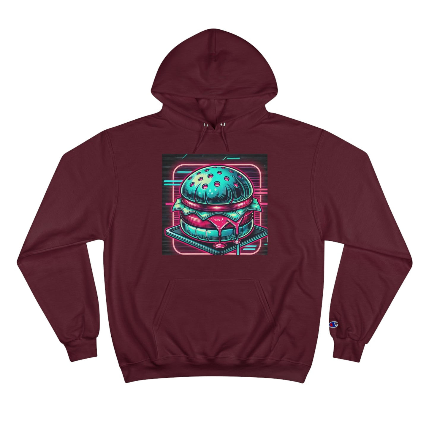 Neon-Lit
Burger: Cyberpunk Retro-futuristic