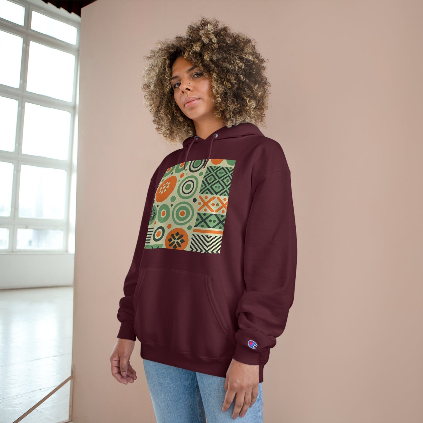 Geometric
Shapes: Floral Orange Vibe