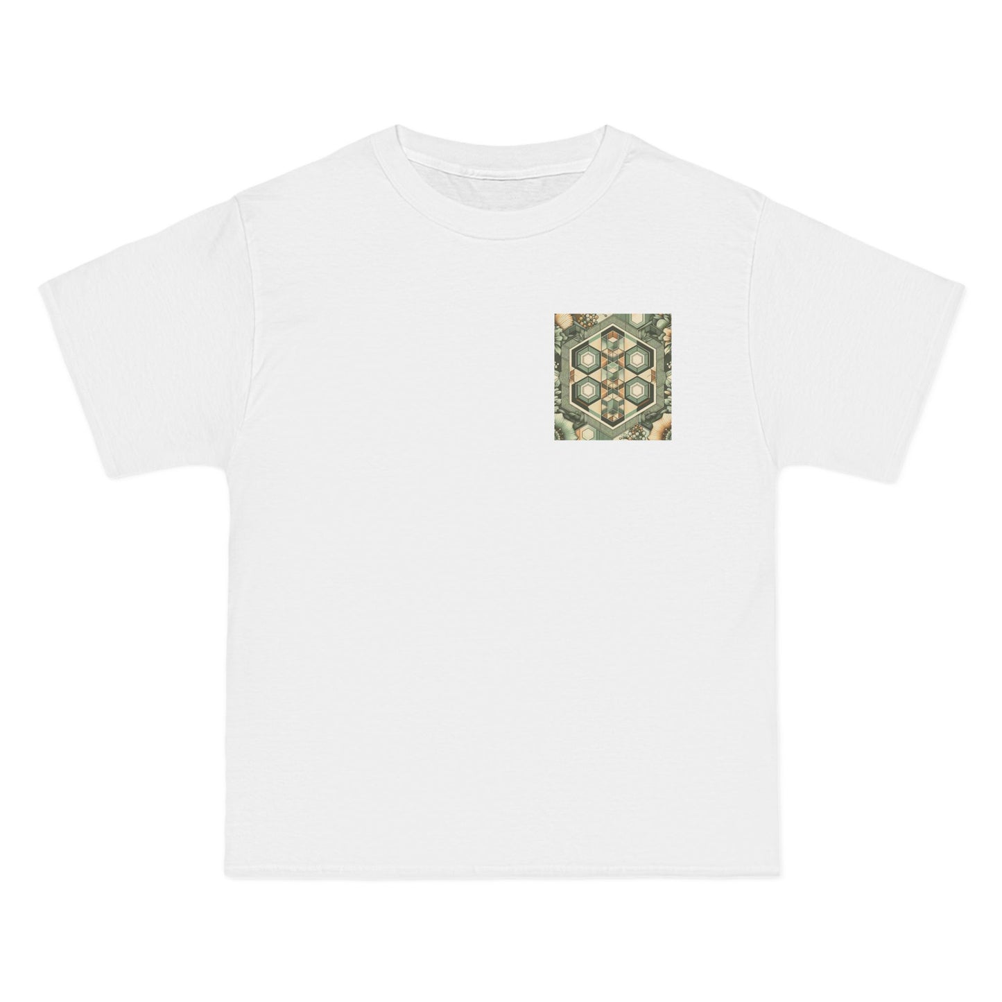 Hexagonal
Patterns: Floral Sepia