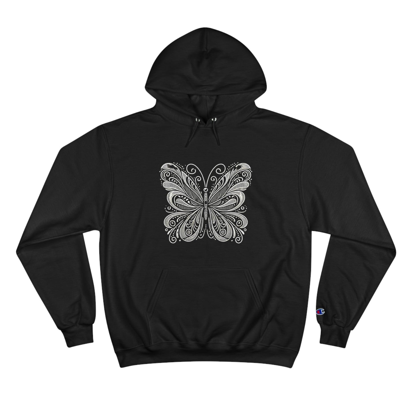 Stylized
Butterfly: Monochromatic Deco
