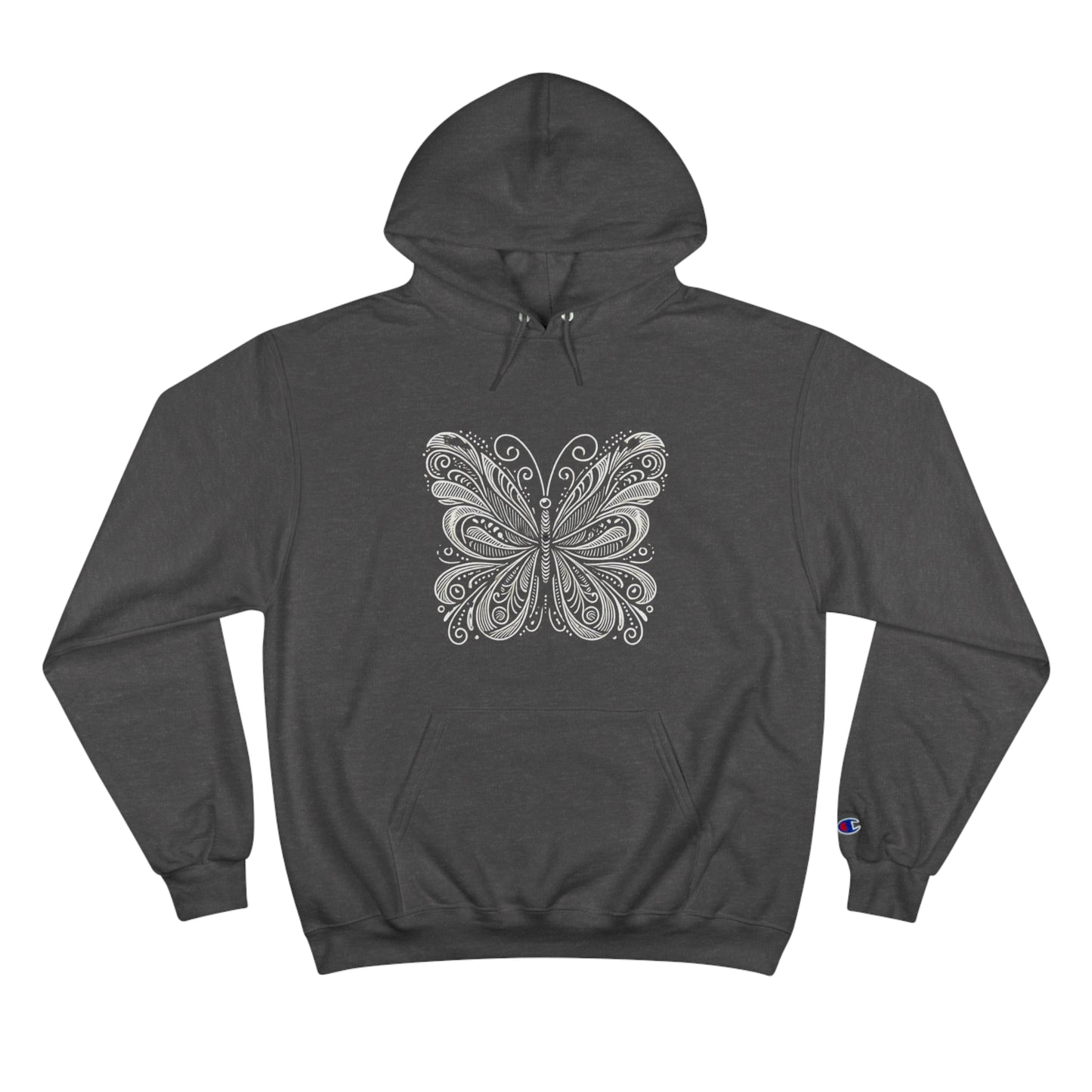 Stylized
Butterfly: Monochromatic Deco