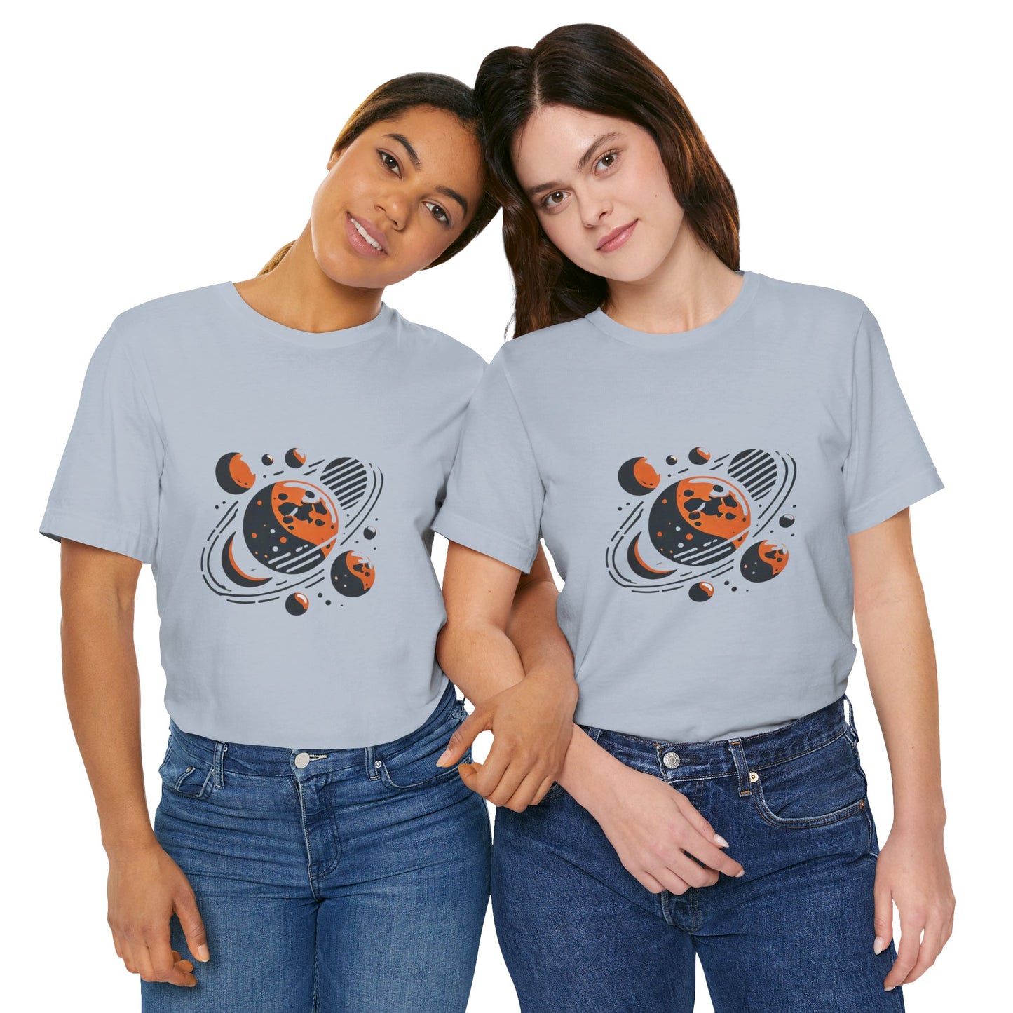 Orbiting Moons: Minimalist Geometric